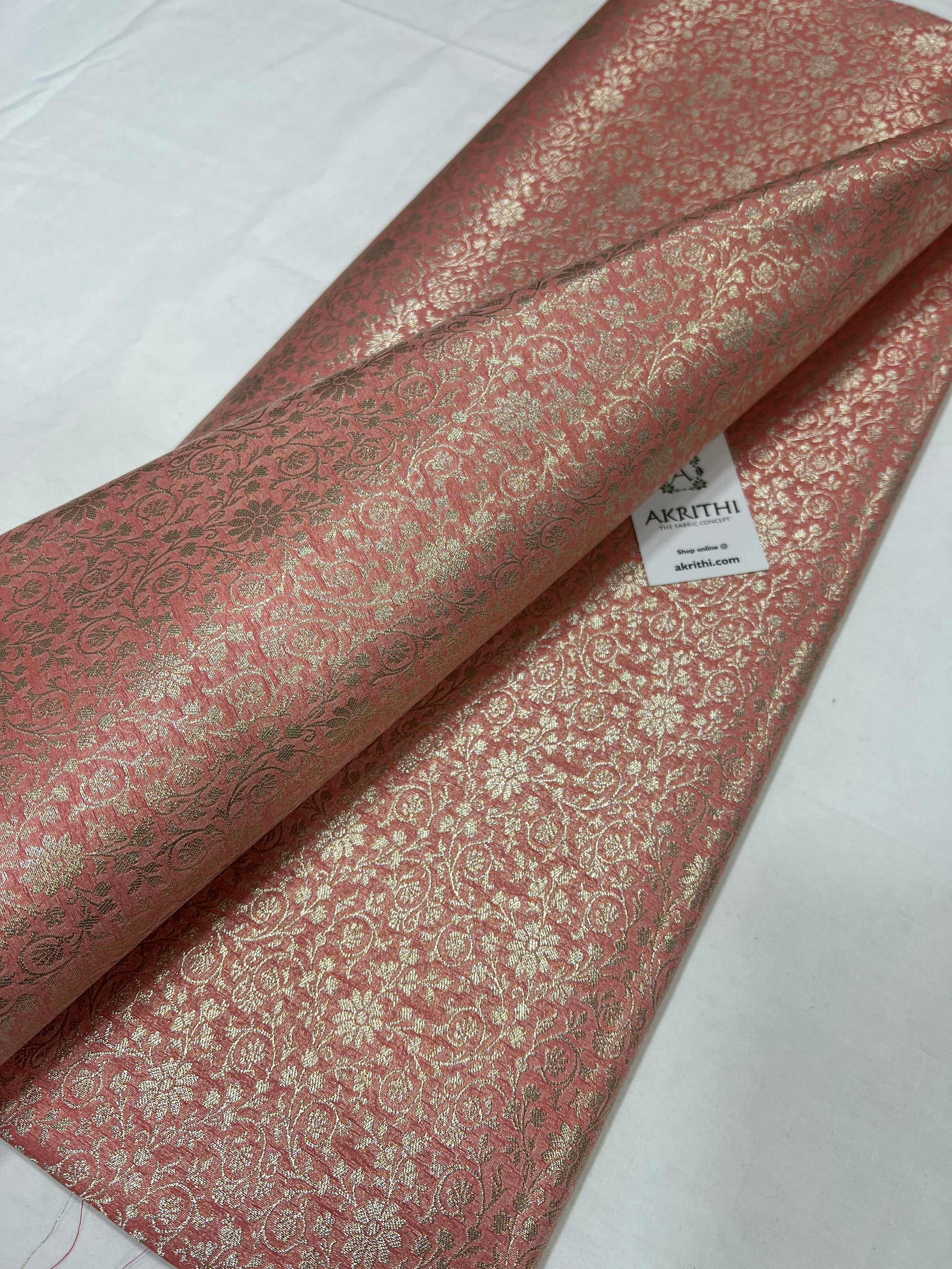 Pure Banarasi brocade fabric