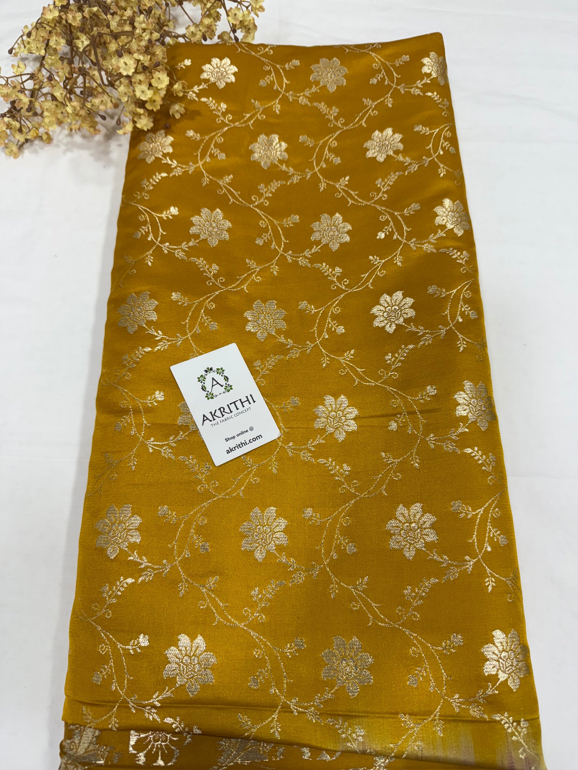Pure Banarasi brocade fabric