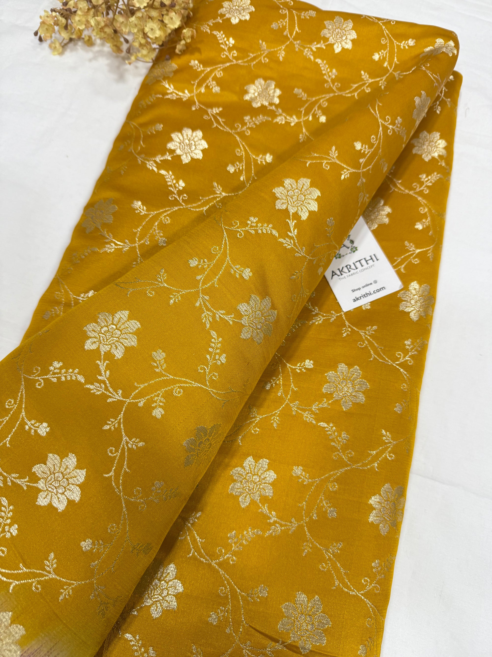 Pure Banarasi brocade fabric
