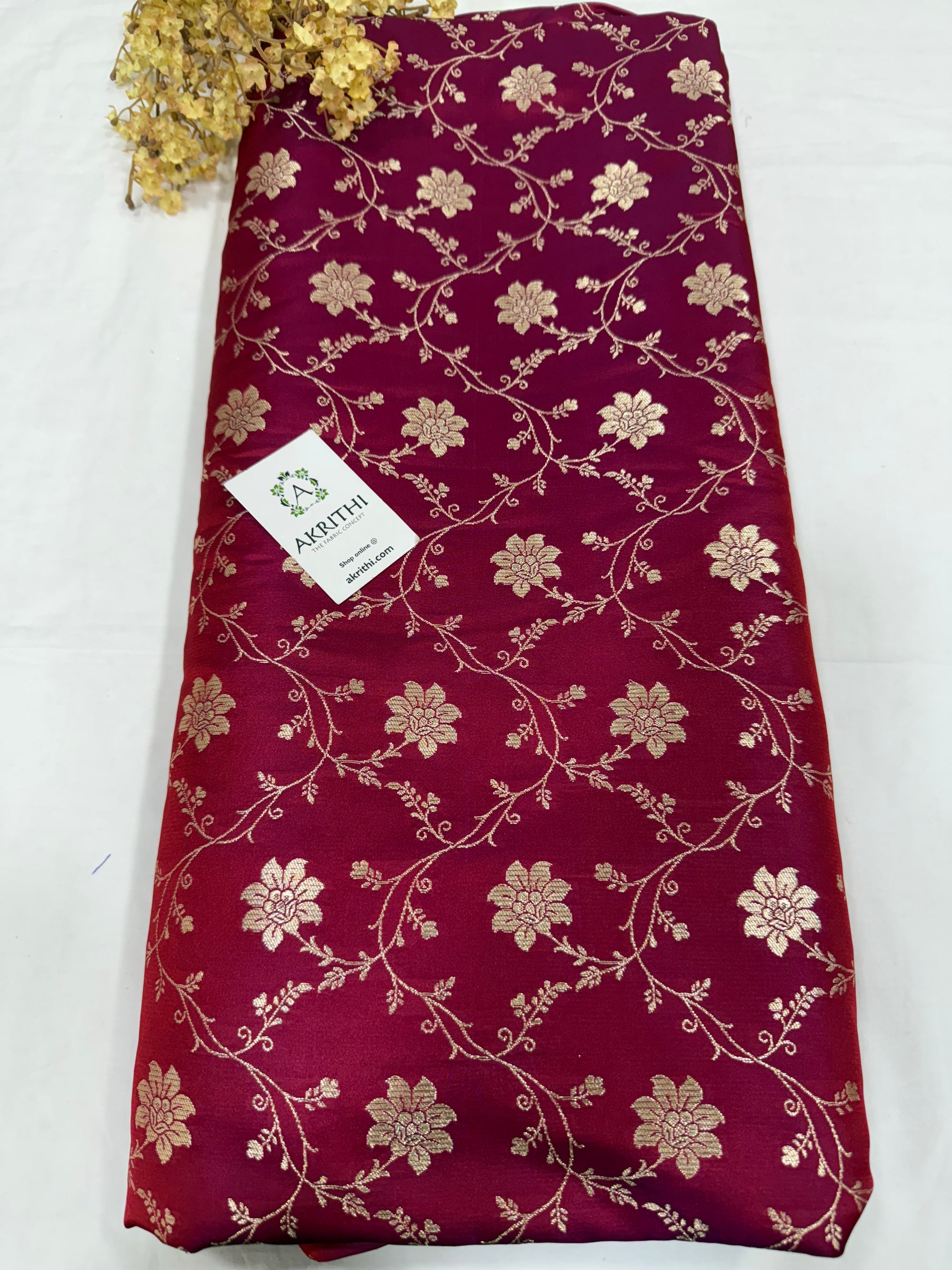 Pure Banarasi brocade fabric