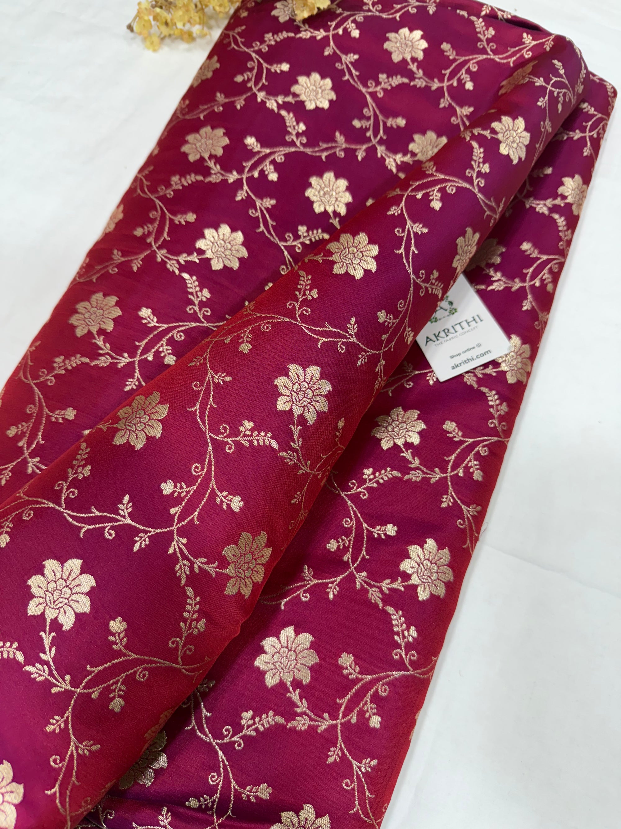 Pure Banarasi brocade fabric