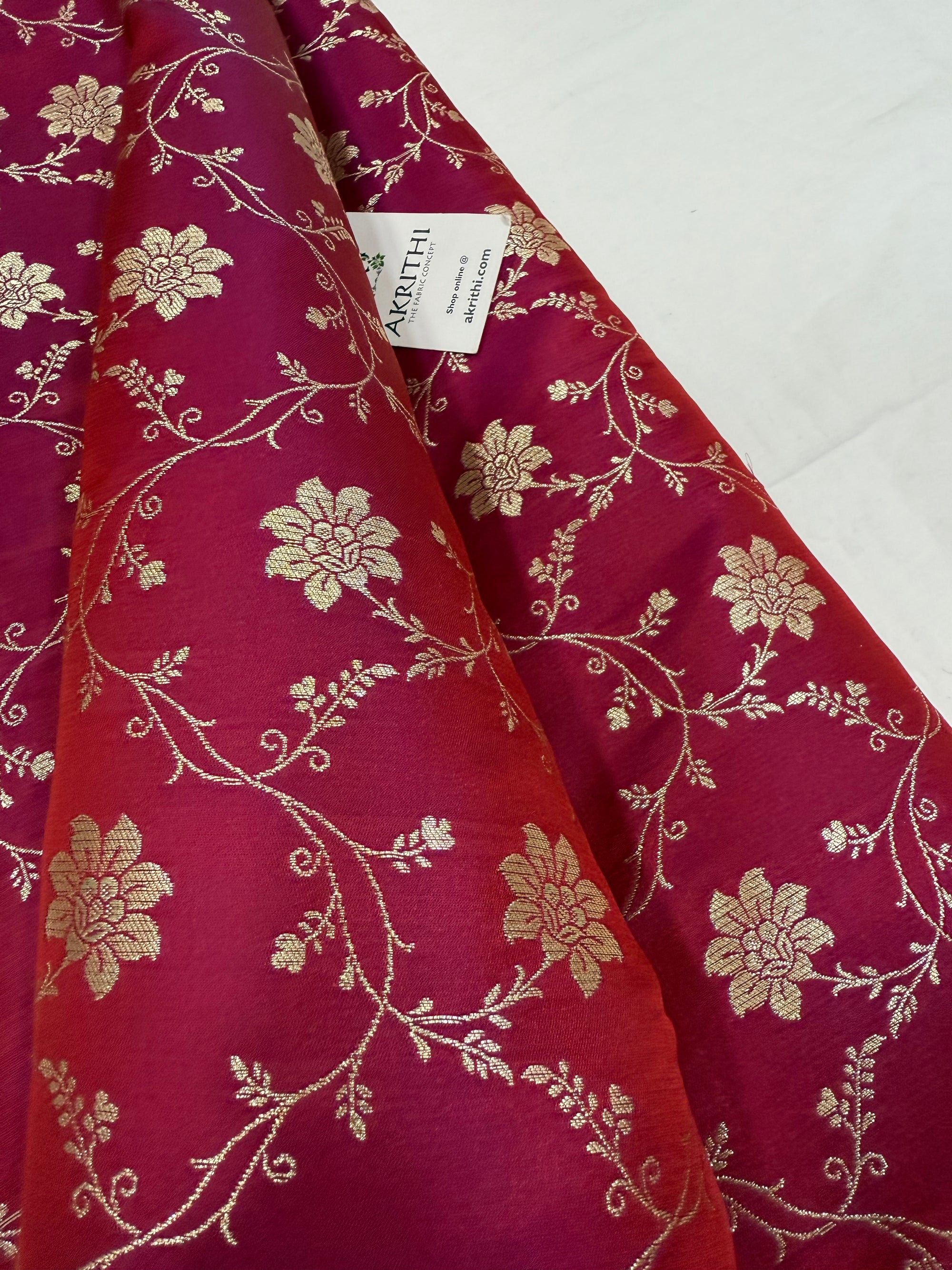 Pure Banarasi brocade fabric