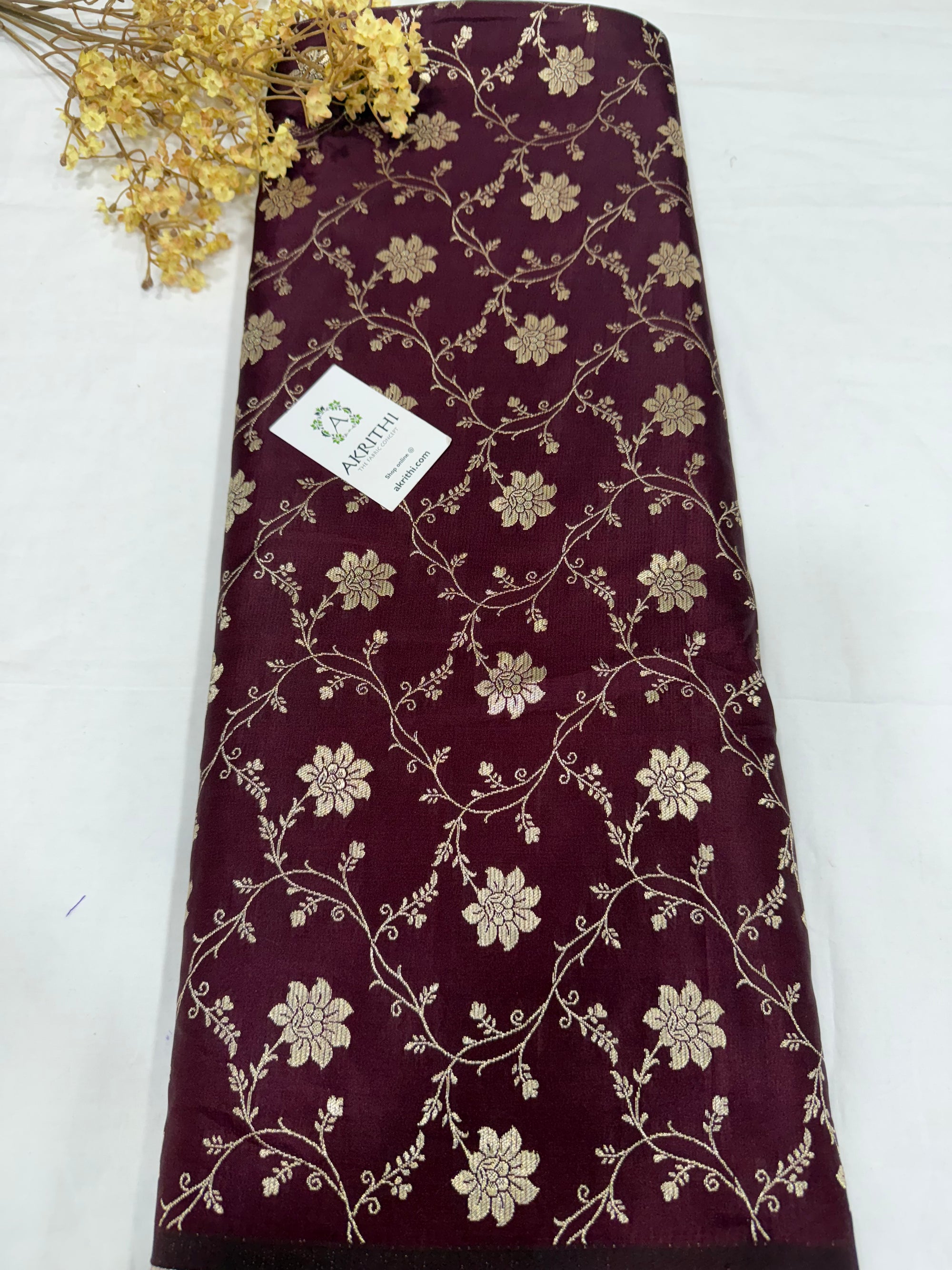 Pure Banarasi brocade fabric