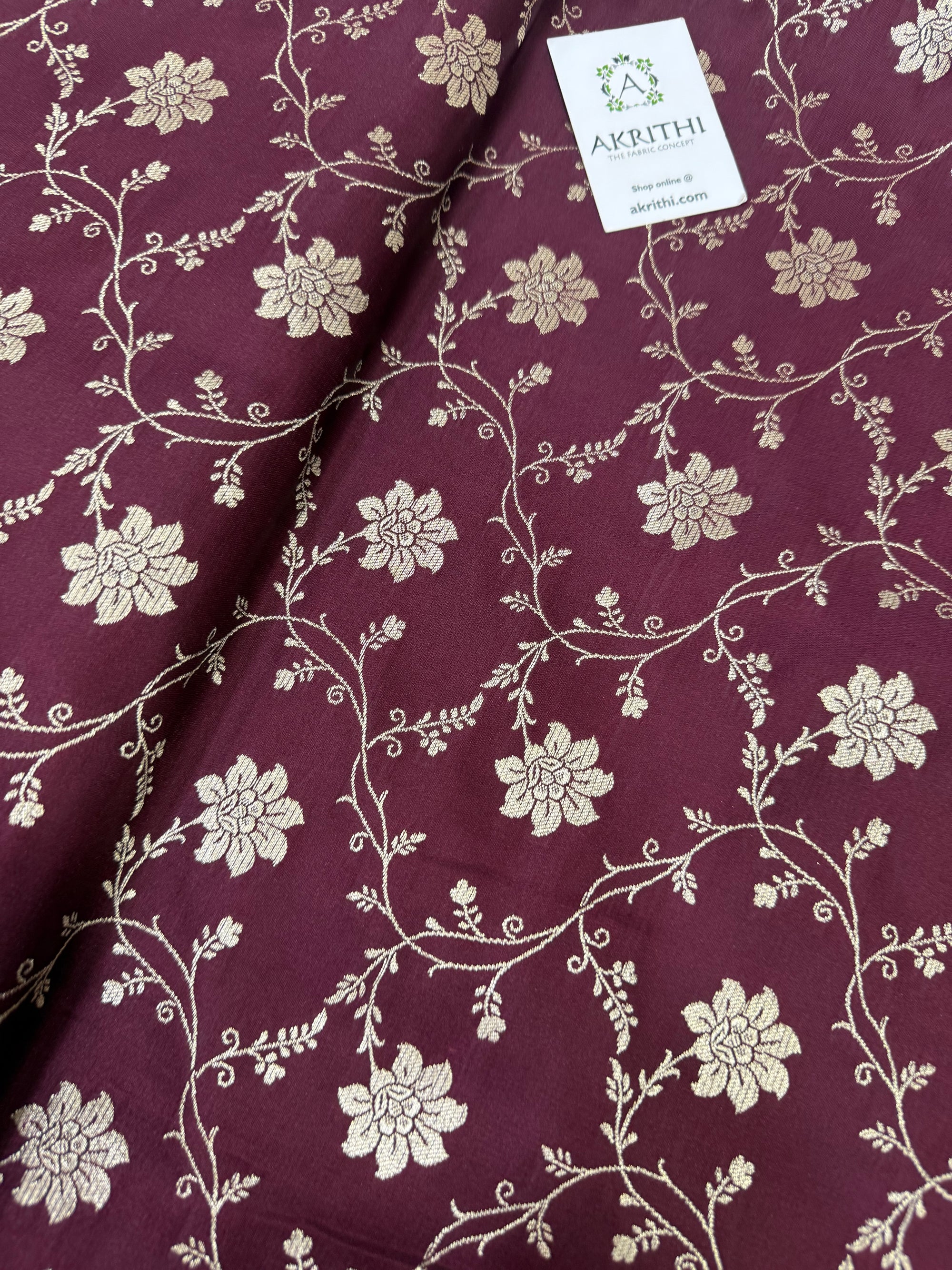 Pure Banarasi brocade fabric