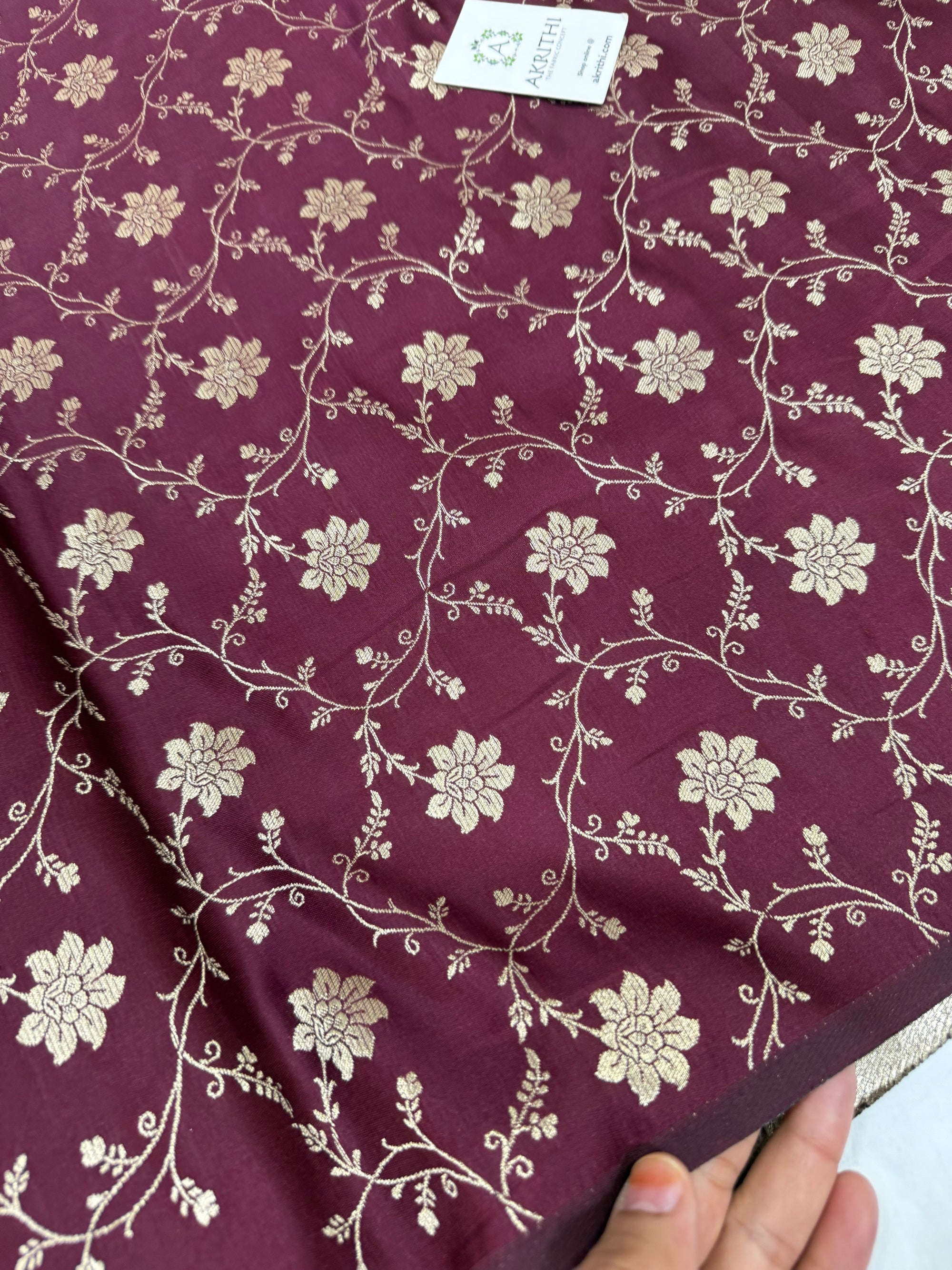 Pure Banarasi brocade fabric