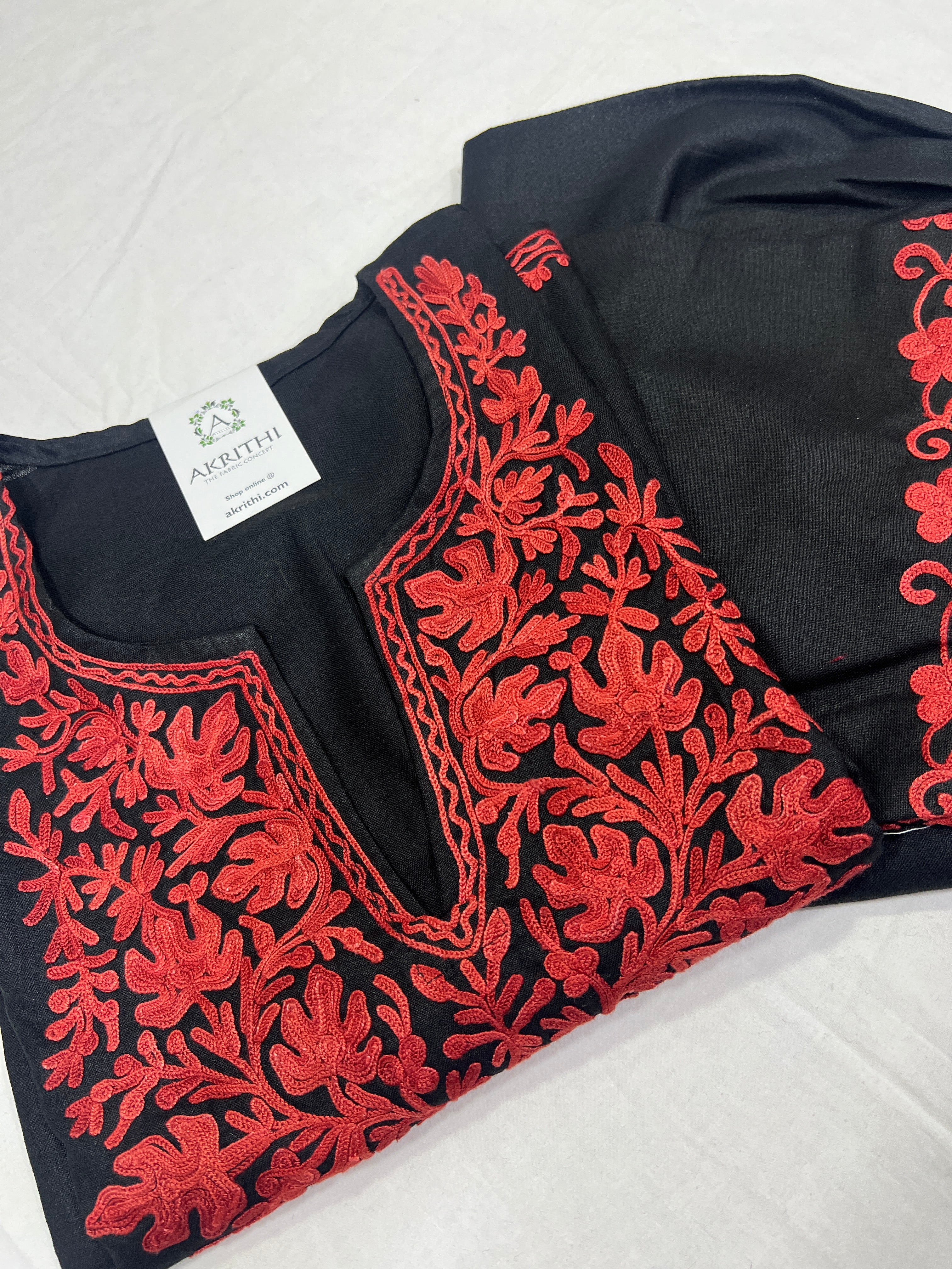 Stitched Kashmiri salwar suit - Main Image