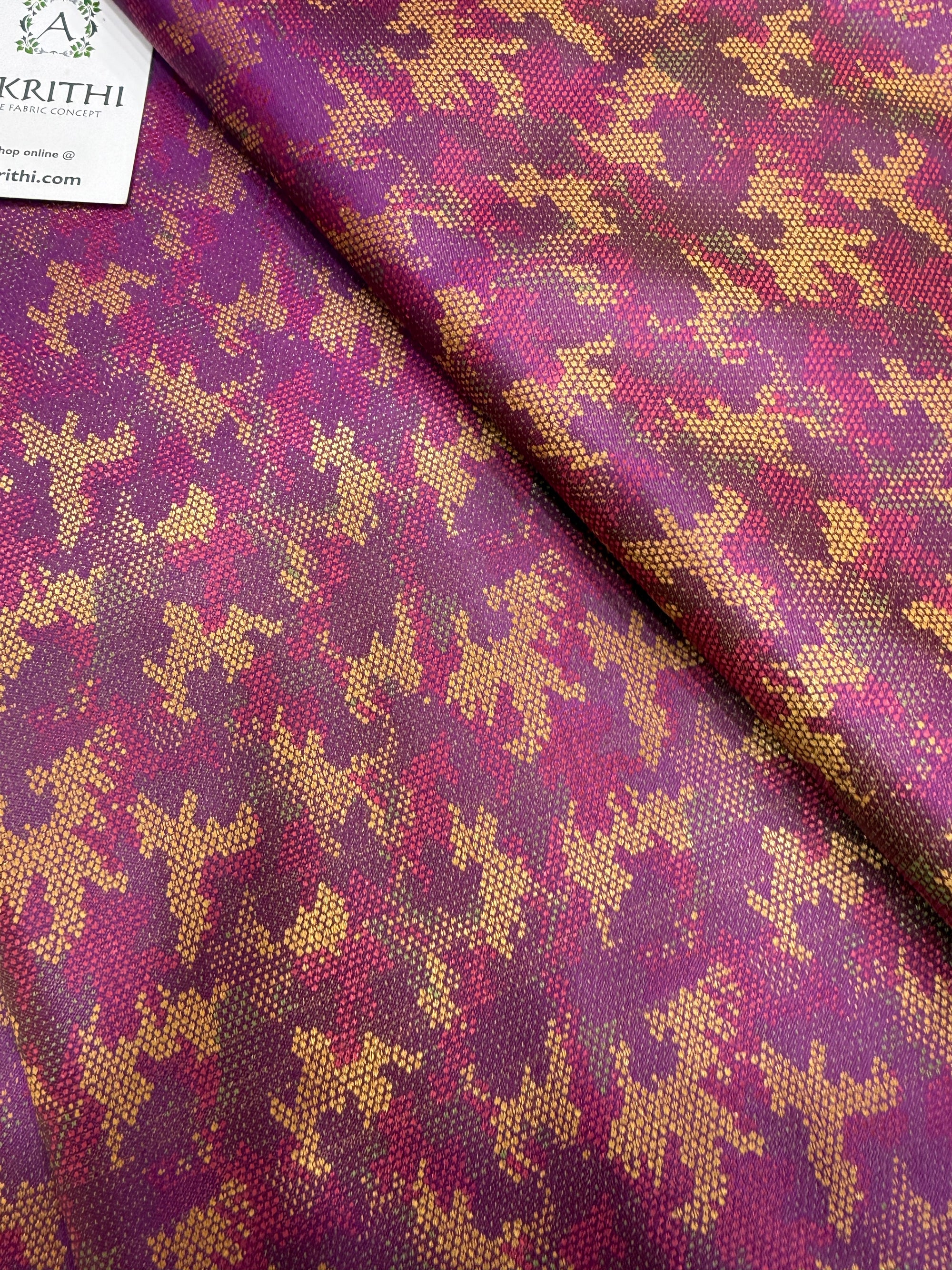 Pure Banarasi resham brocade fabric