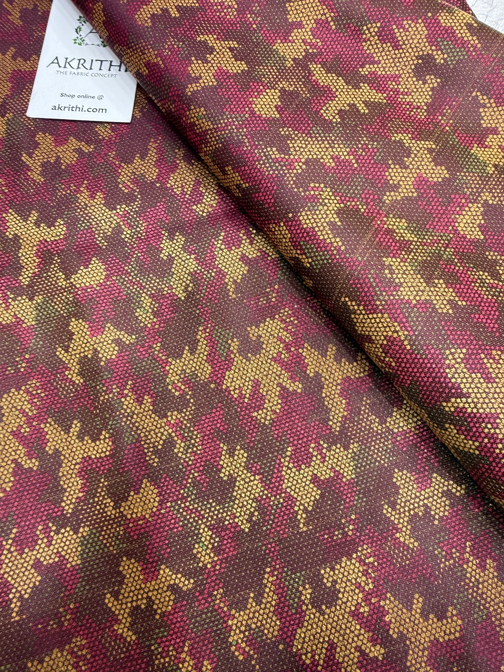 Pure Banarasi resham brocade fabric