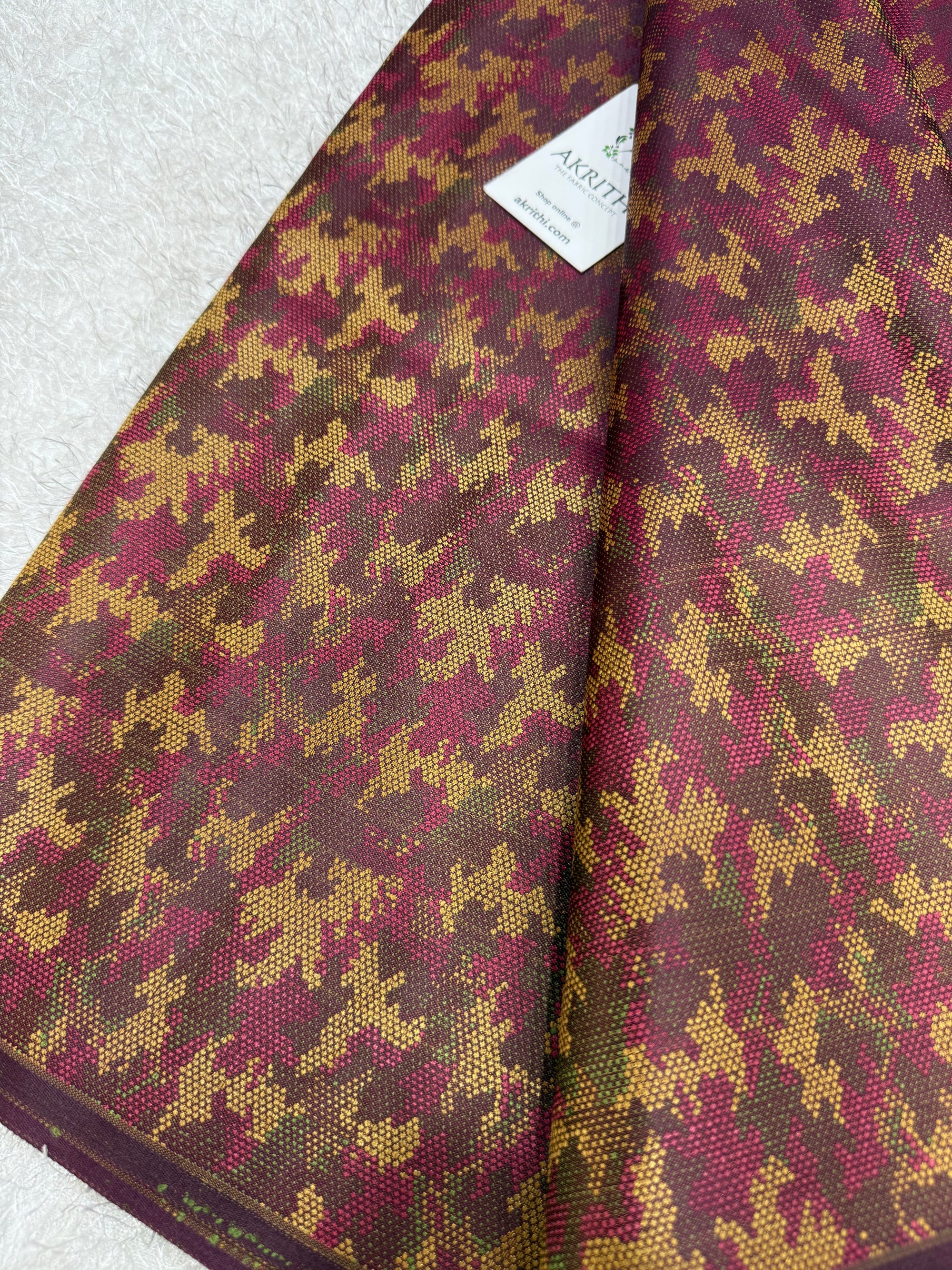 Pure Banarasi resham brocade fabric