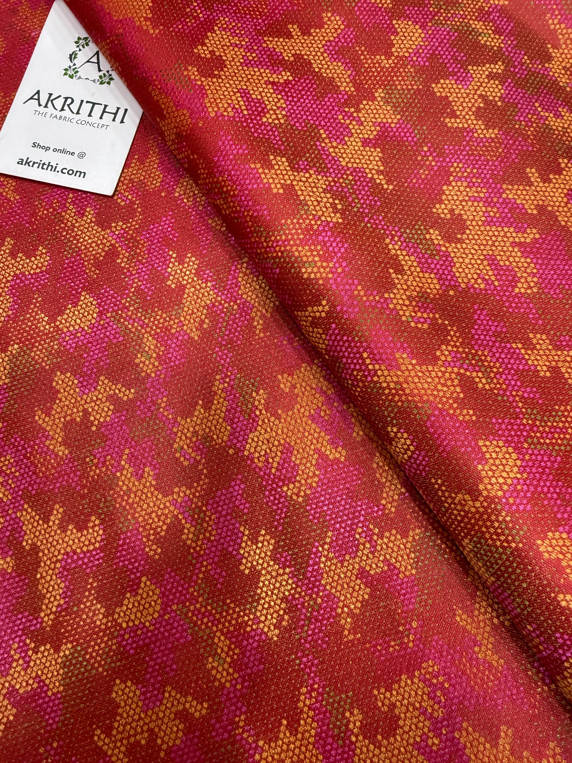 Pure Banarasi resham brocade fabric