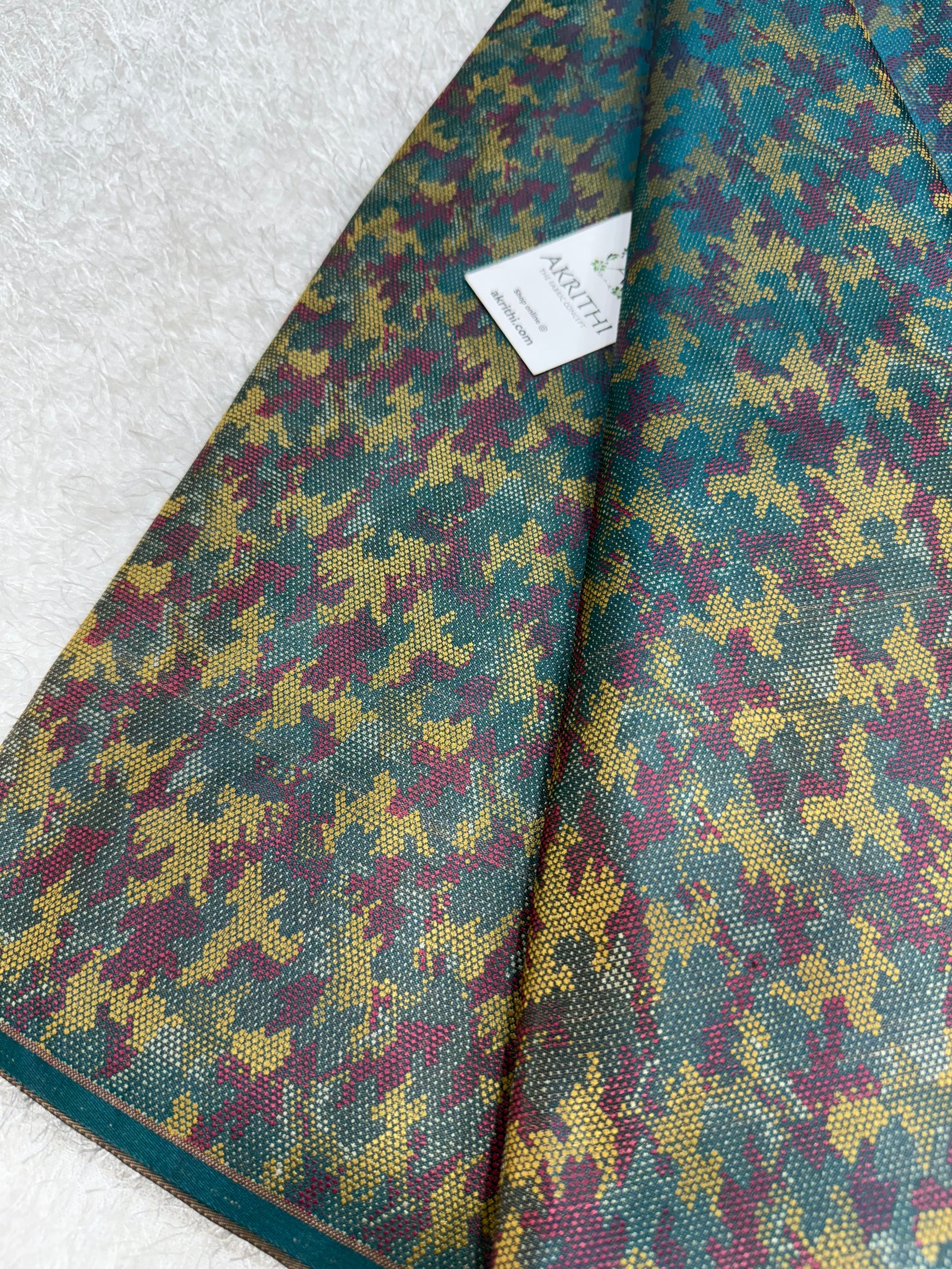 Pure Banarasi resham brocade fabric