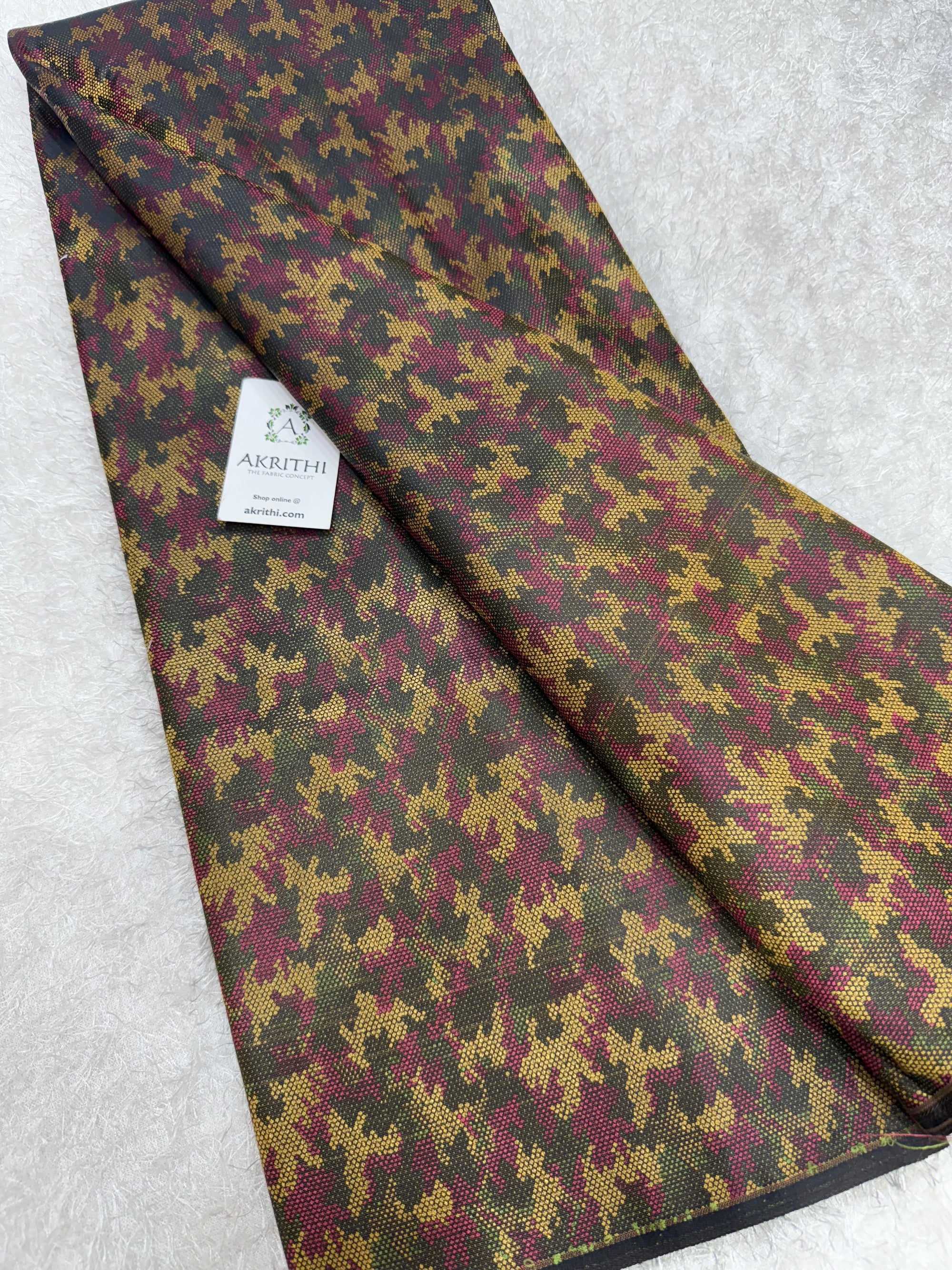 Pure Banarasi resham brocade fabric