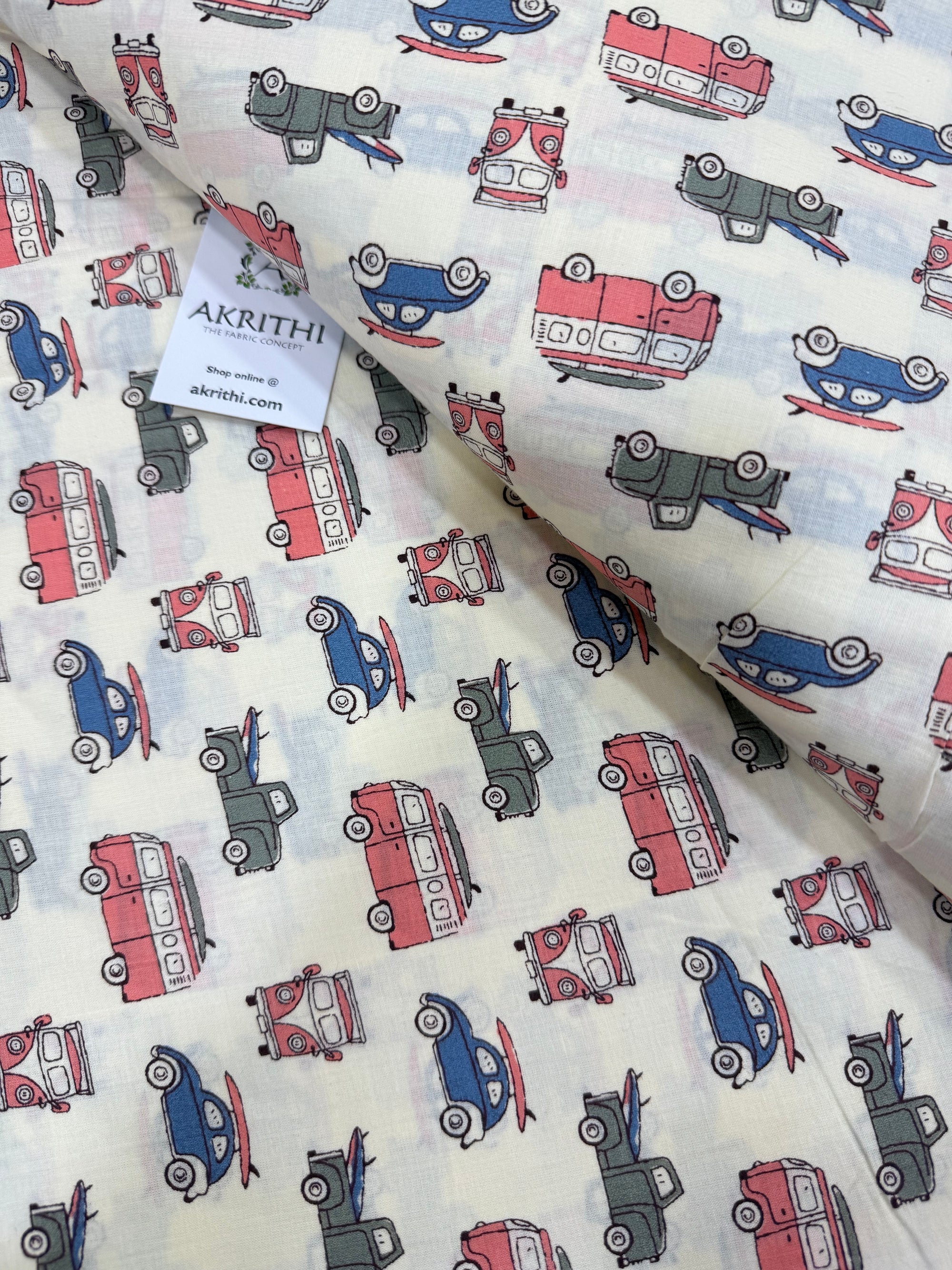 Kids Printed pure cotton fabric