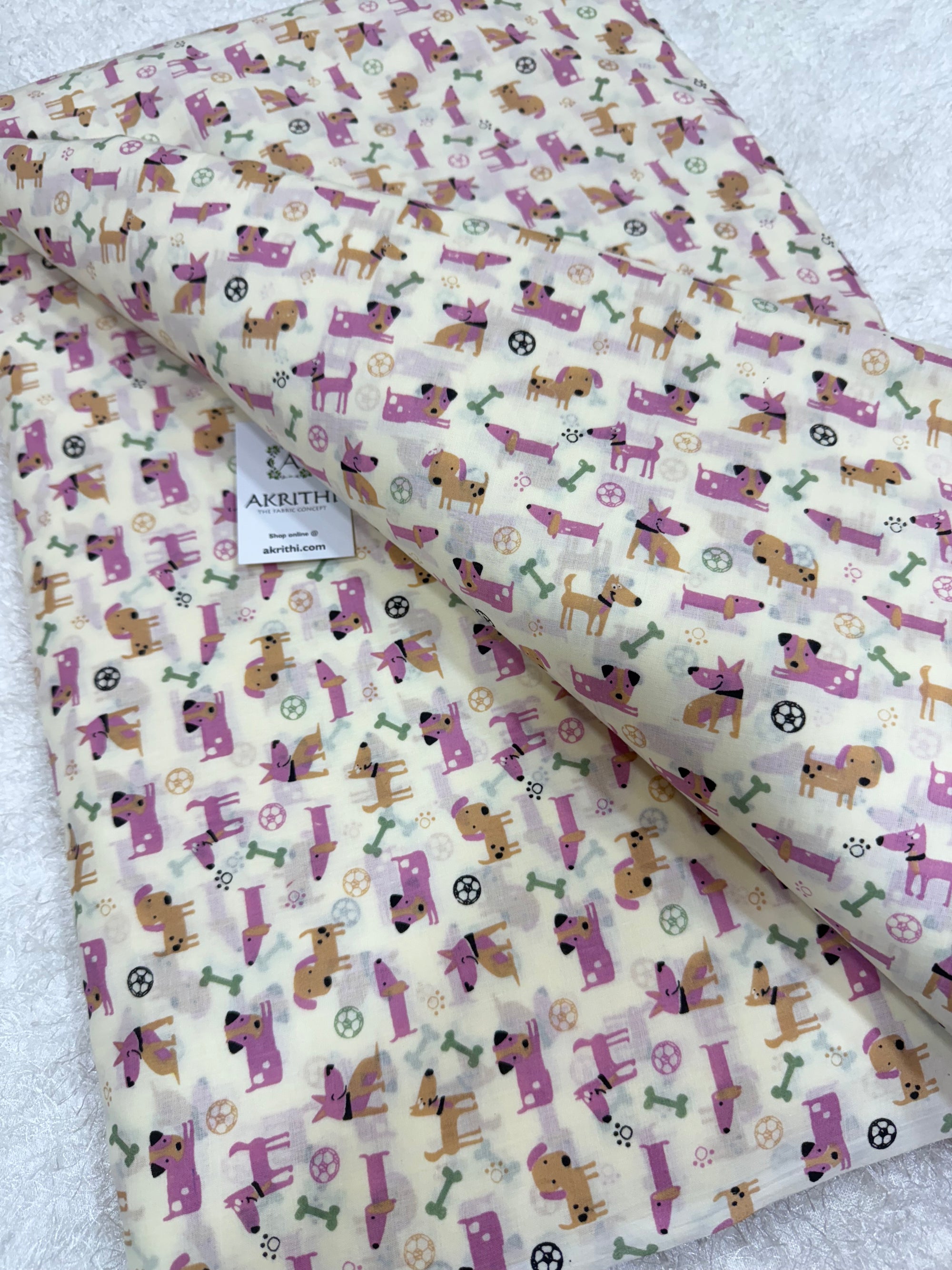 Kids Printed pure cotton fabric