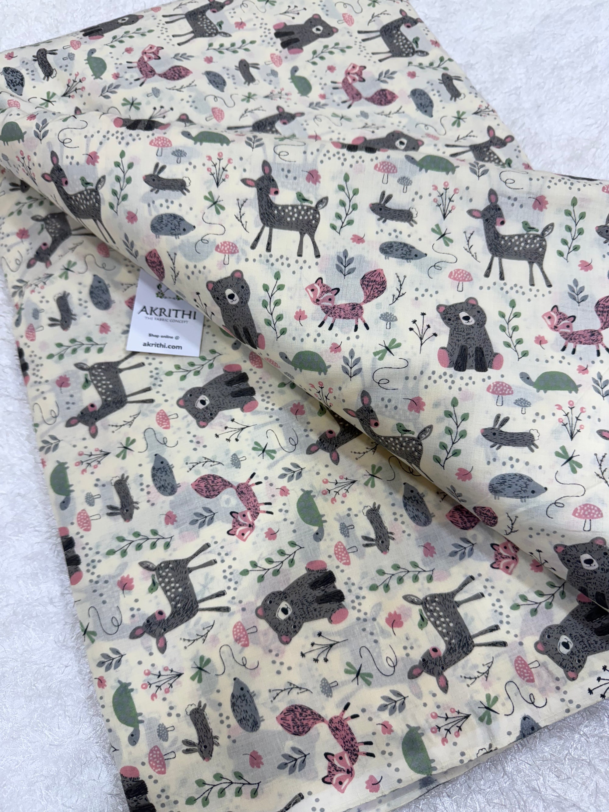 Kids Printed pure cotton fabric