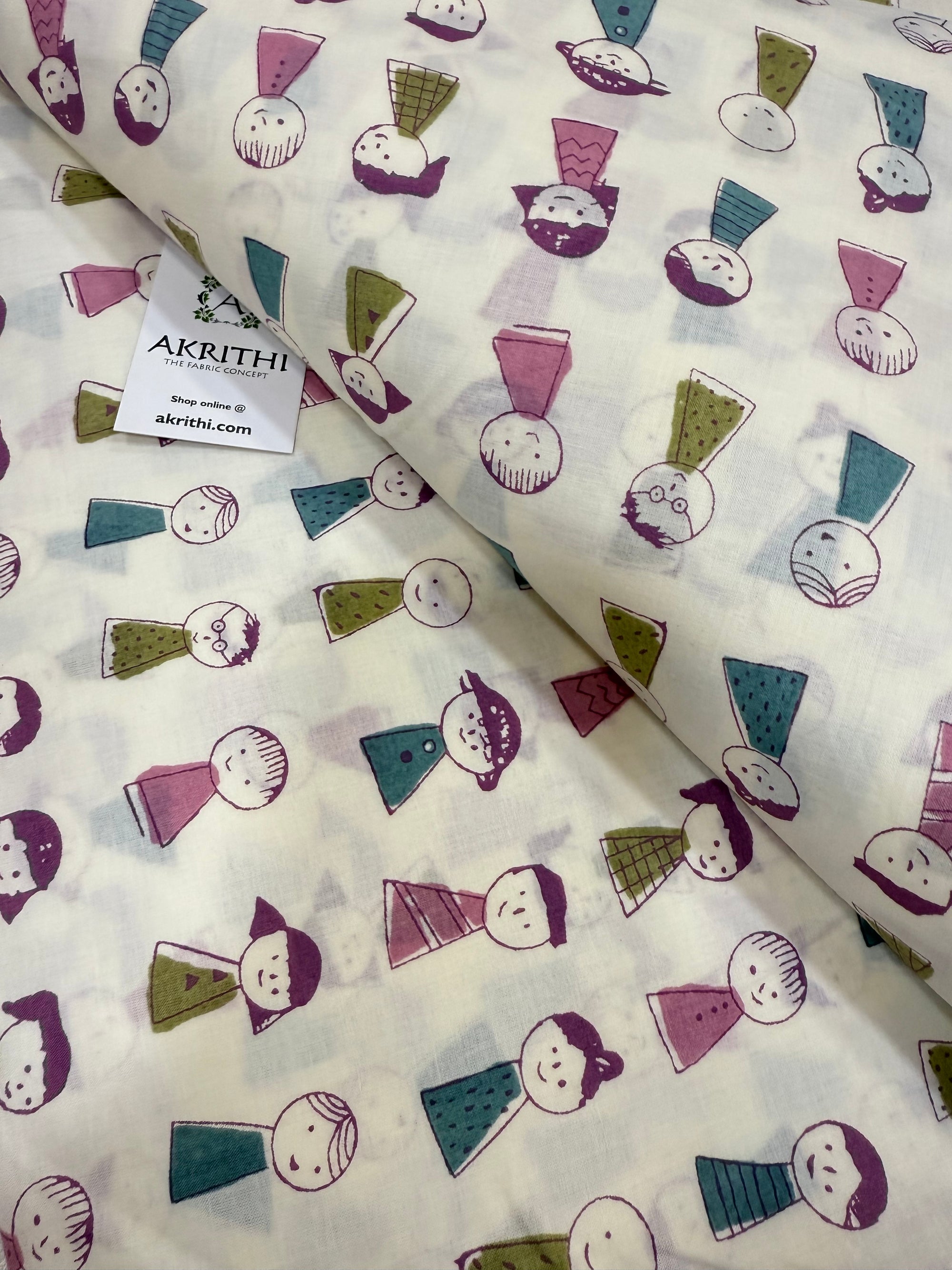 Kids Printed pure cotton fabric