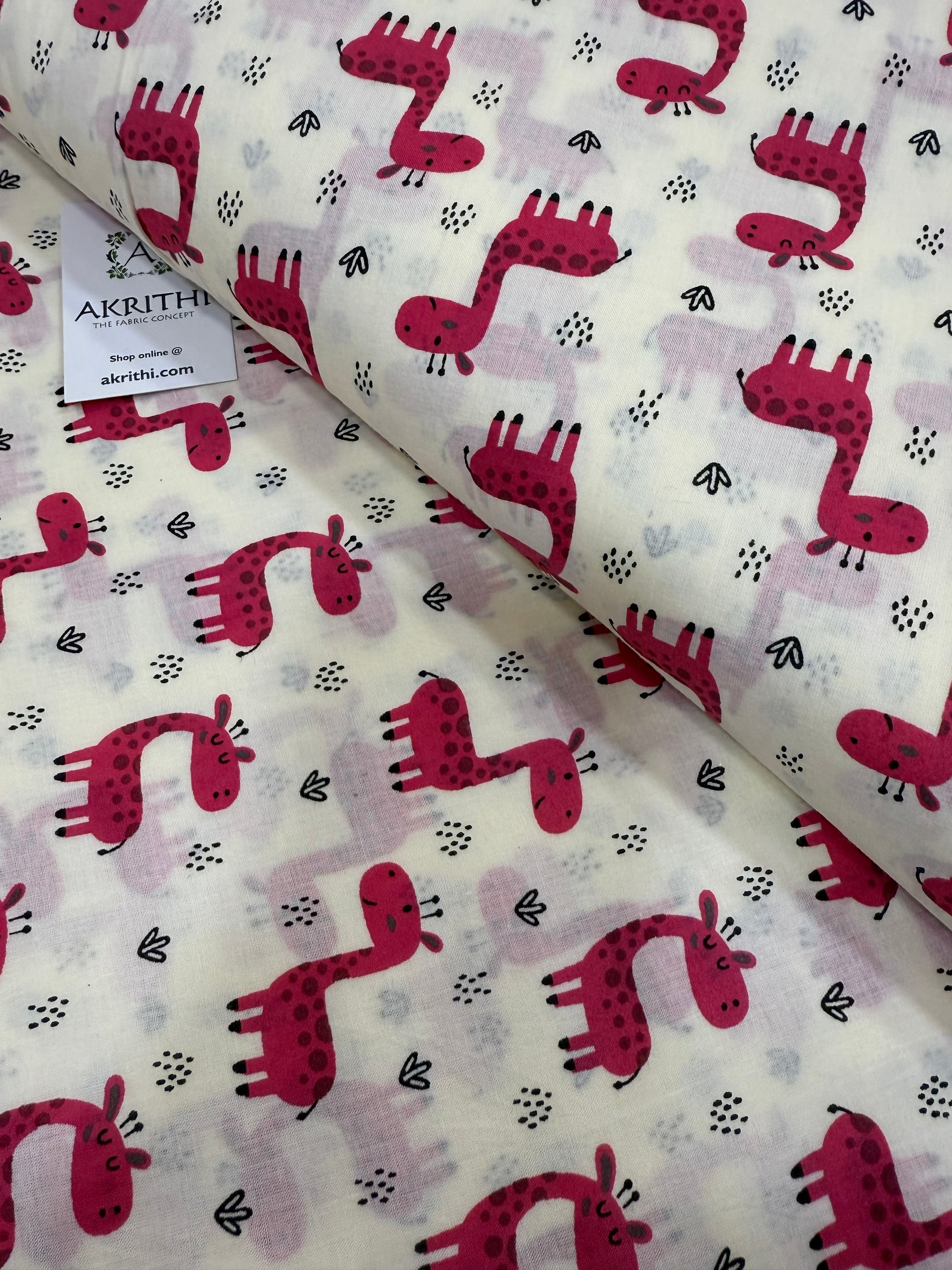 Kids Printed pure cotton fabric