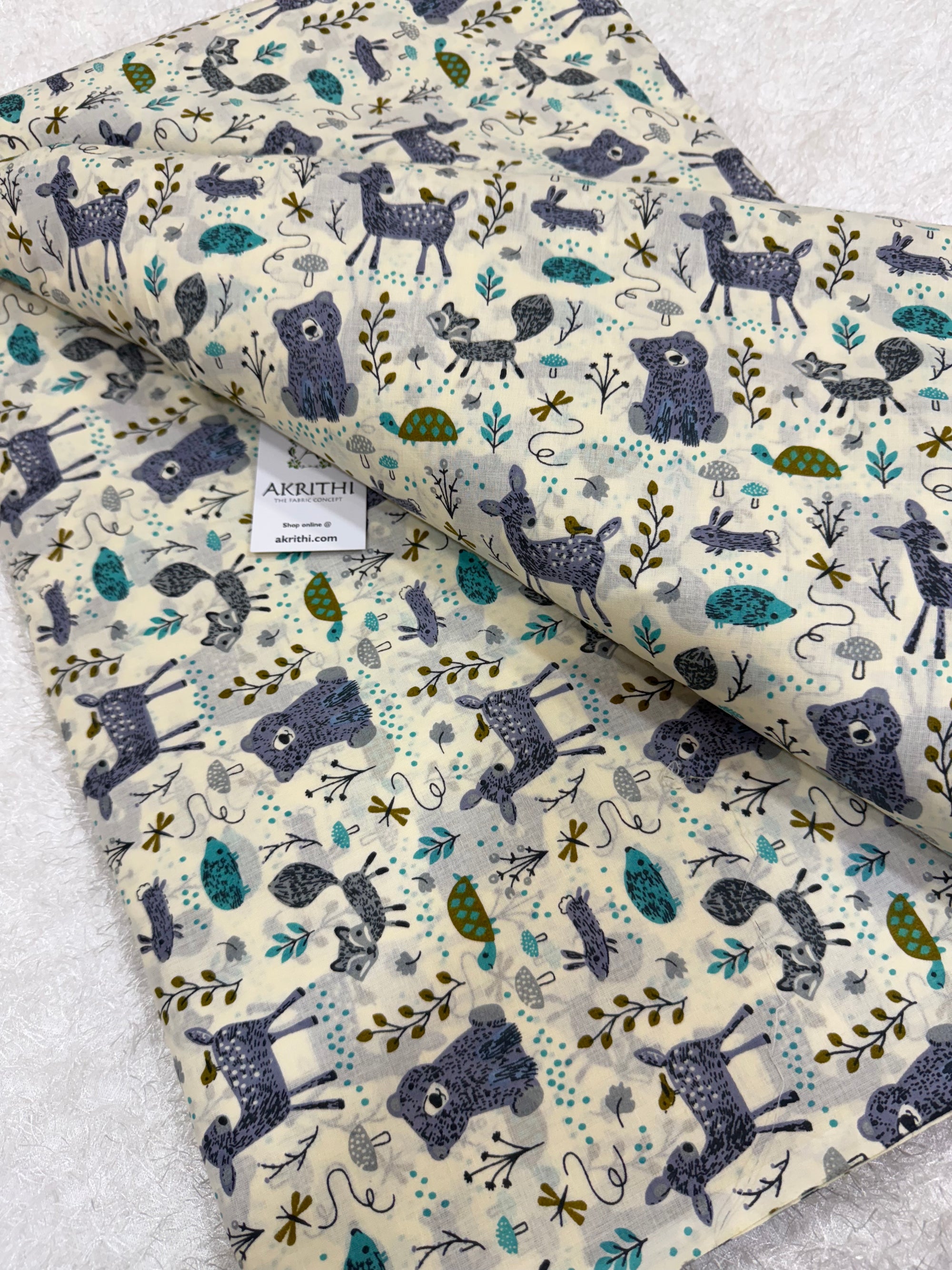 Kids Printed pure cotton fabric
