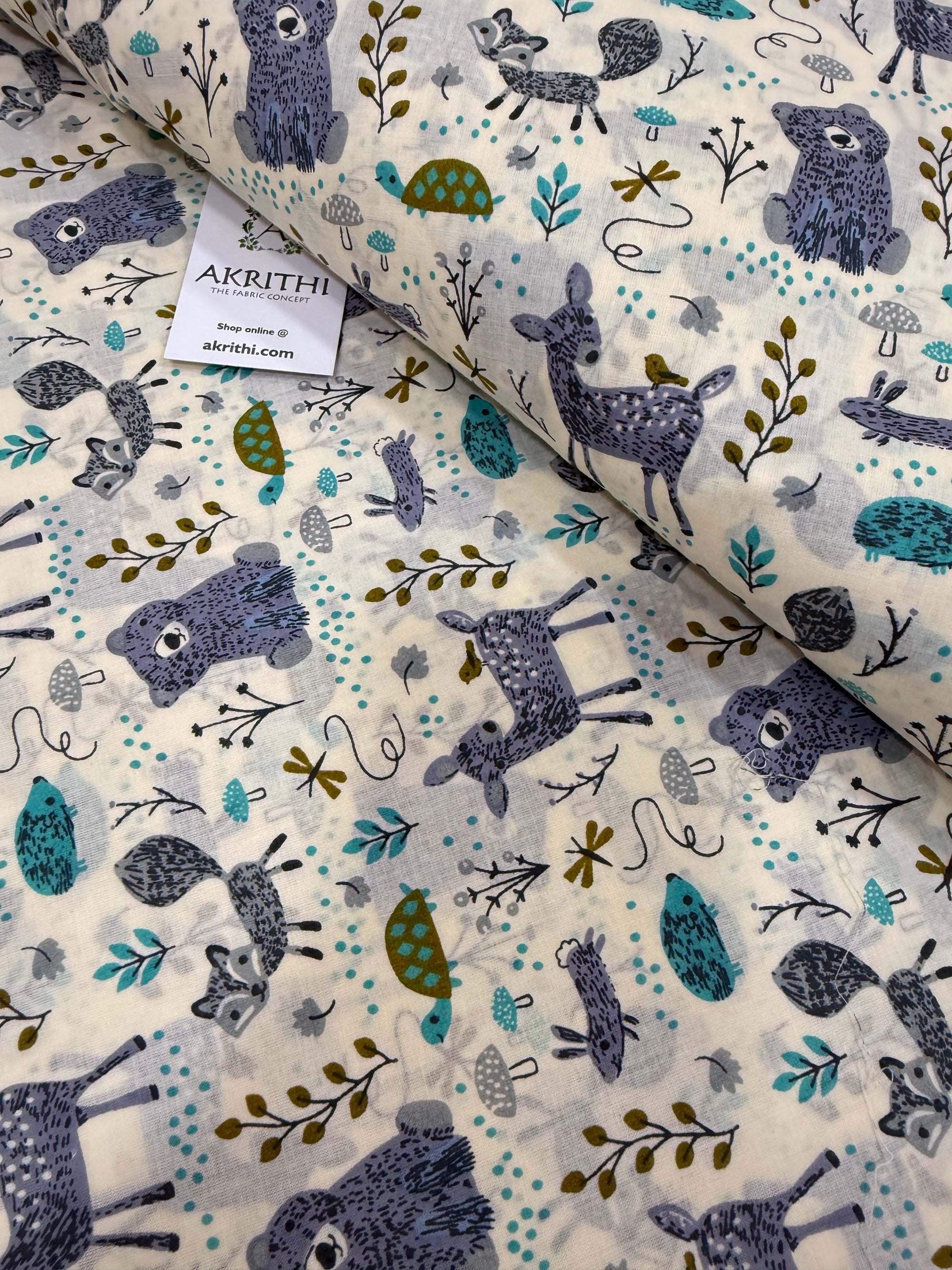 Kids Printed pure cotton fabric