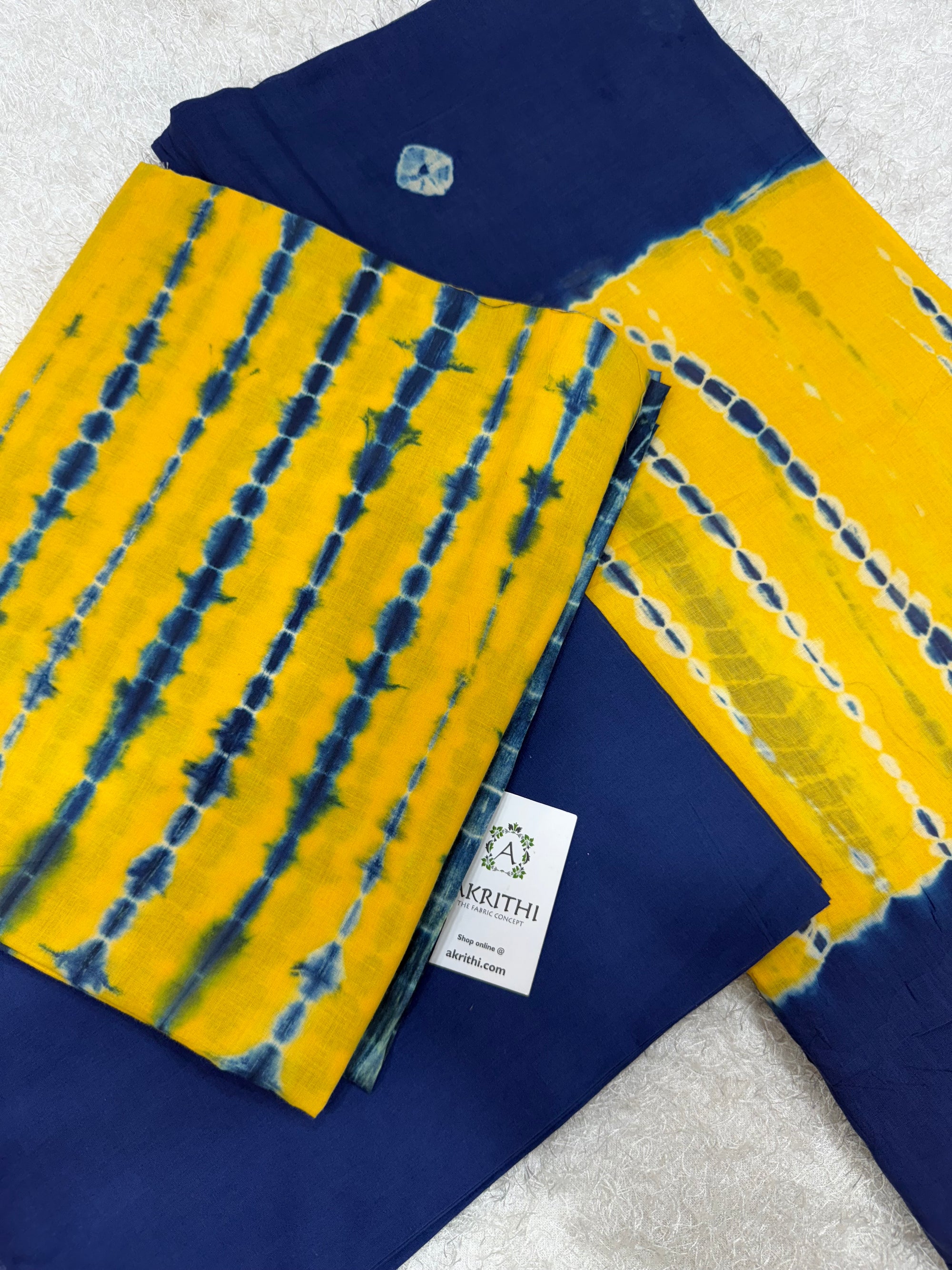 Bandhani pure cotton salwar suit with mul cotton dupatta