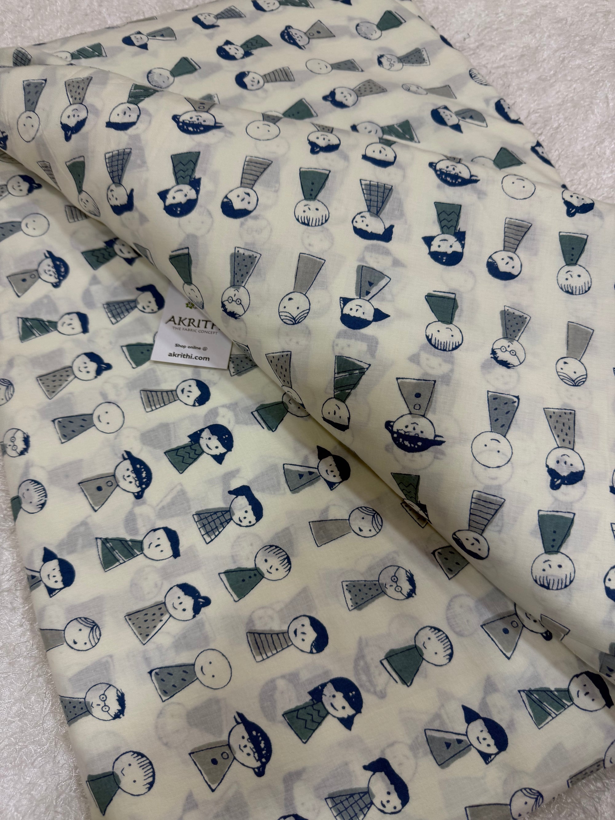 Kids Printed pure cotton fabric