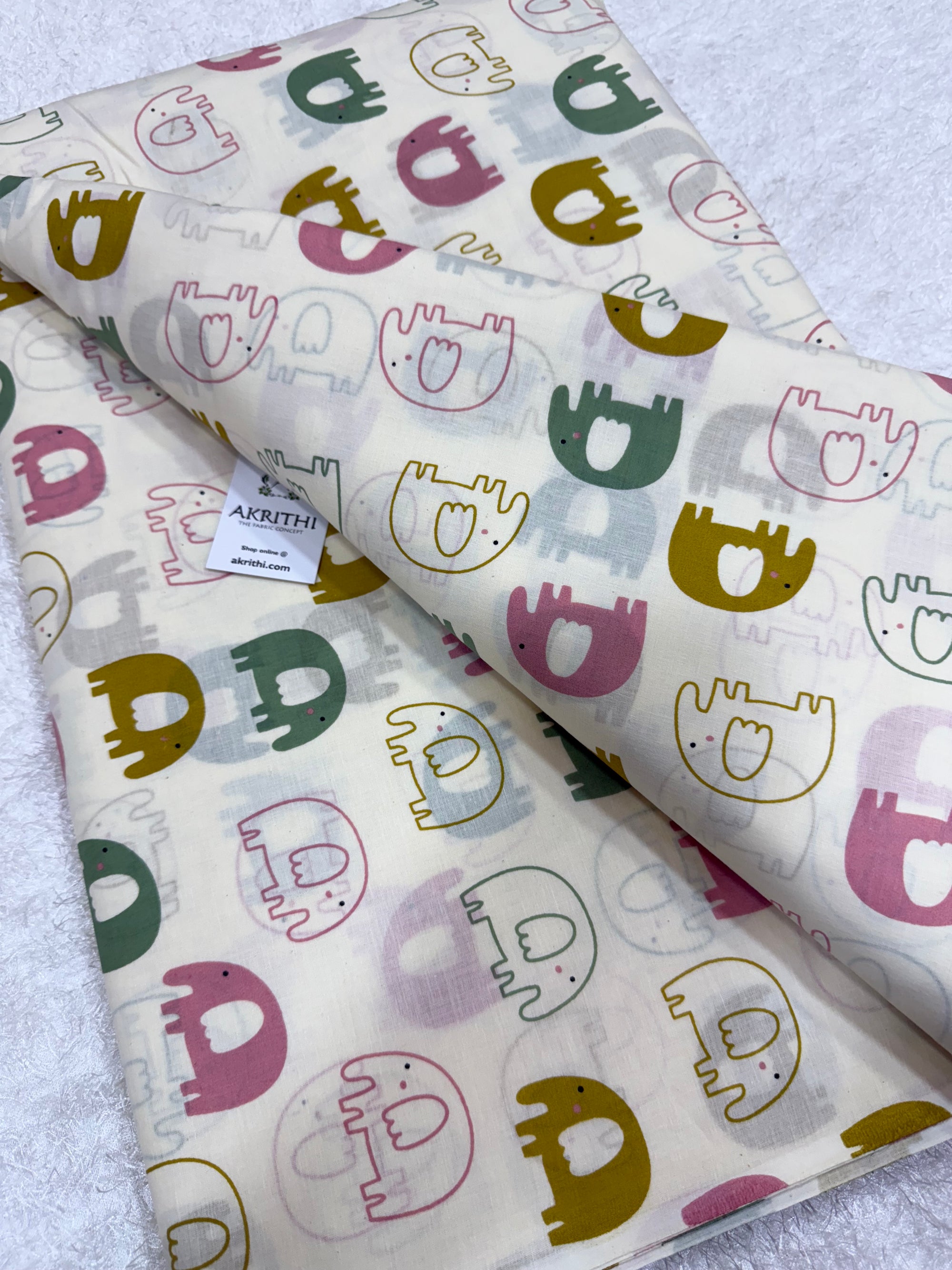 Kids Printed pure cotton fabric