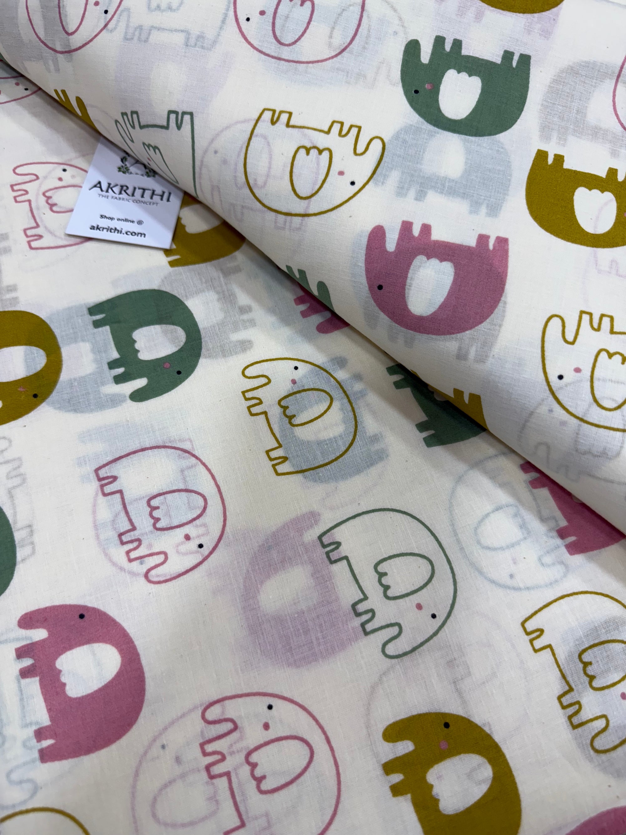Kids Printed pure cotton fabric