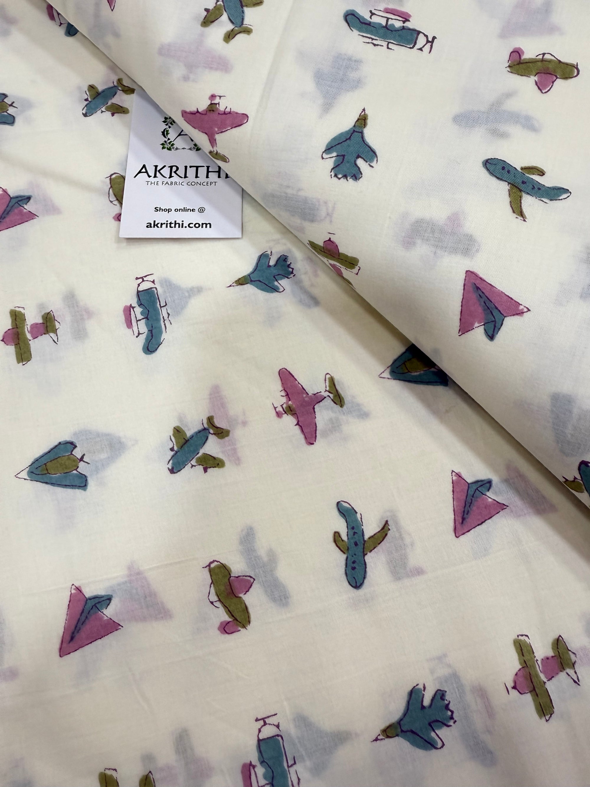 Kids Printed pure cotton fabric