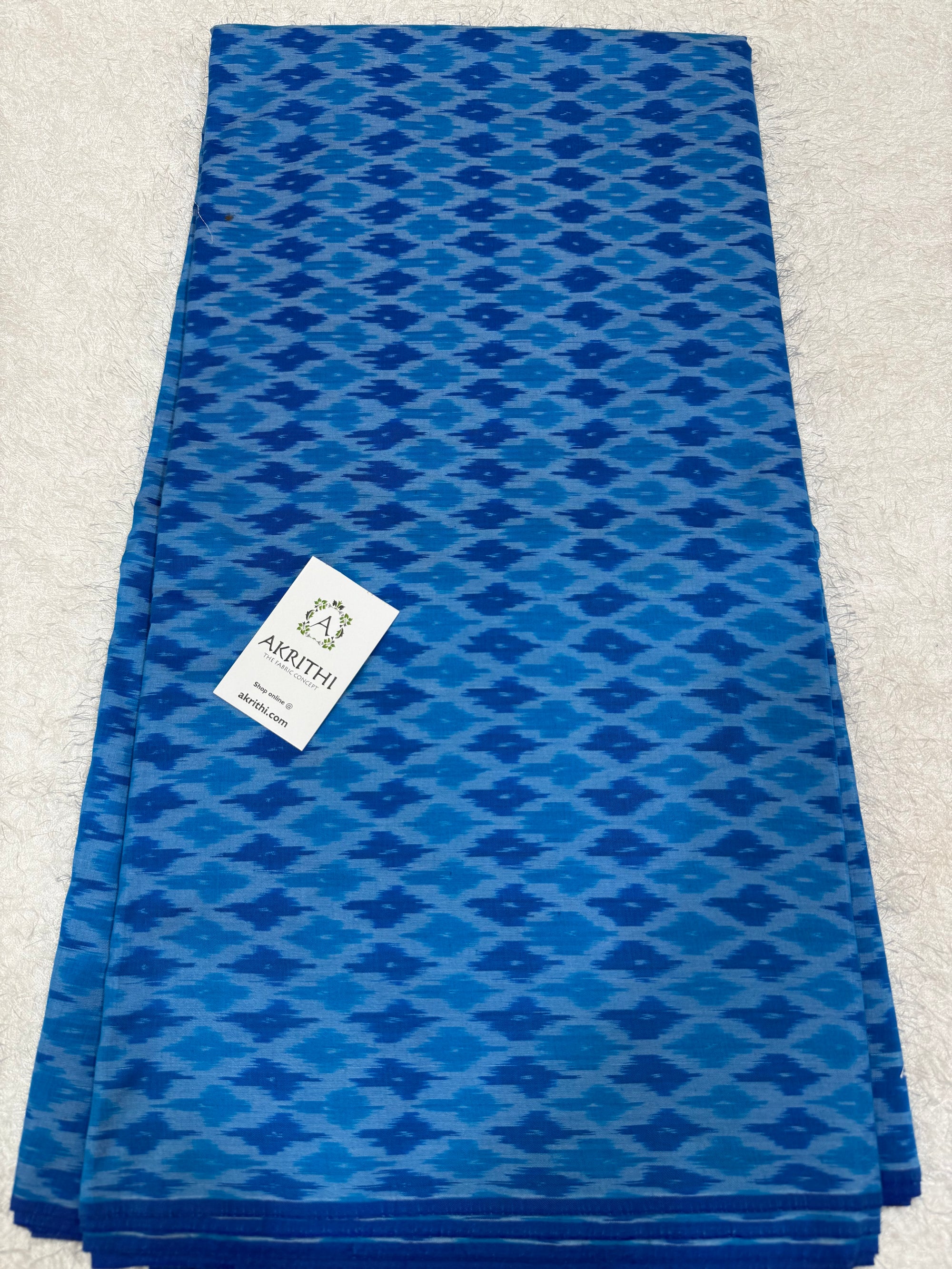Handwoven Ikat pure silk with mercerised cotton