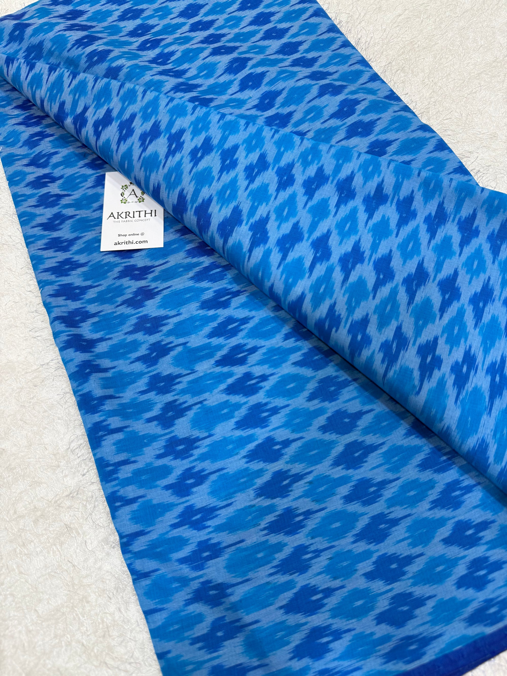 Handwoven Ikat pure silk with mercerised cotton