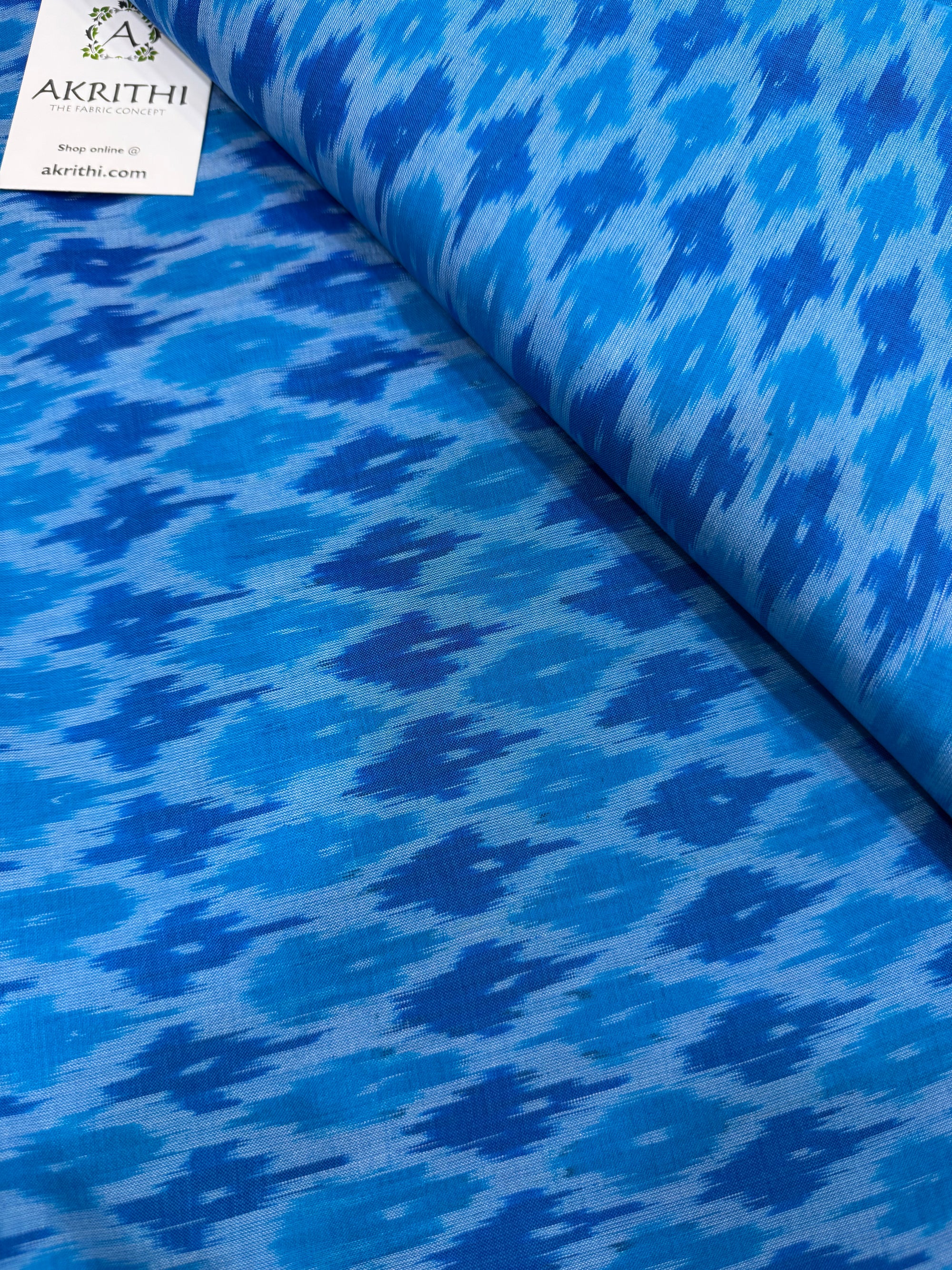 Handwoven Ikat pure silk with mercerised cotton