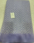 Embroidered net fabric