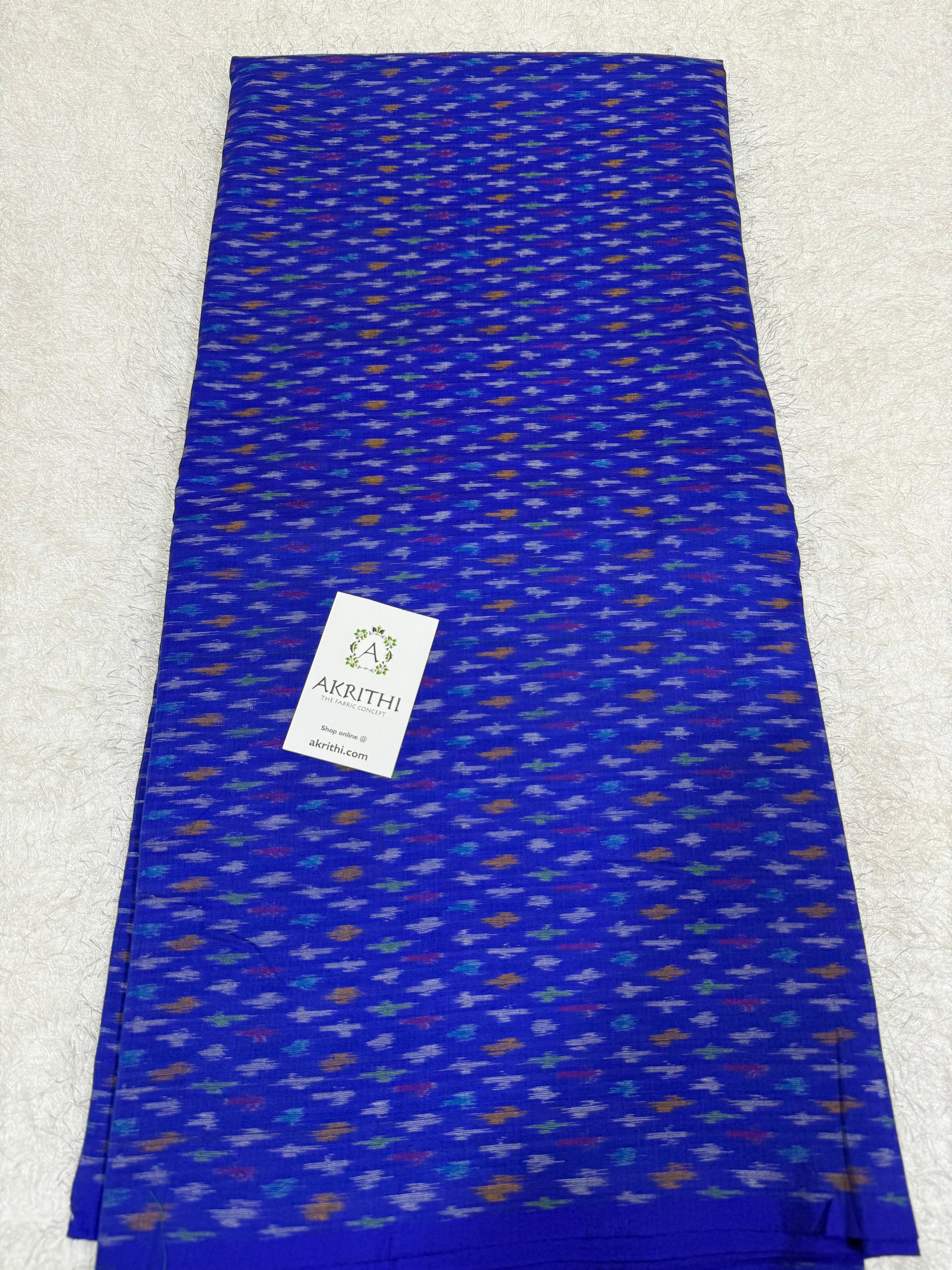 Handwoven Ikat pure silk with mercerised cotton