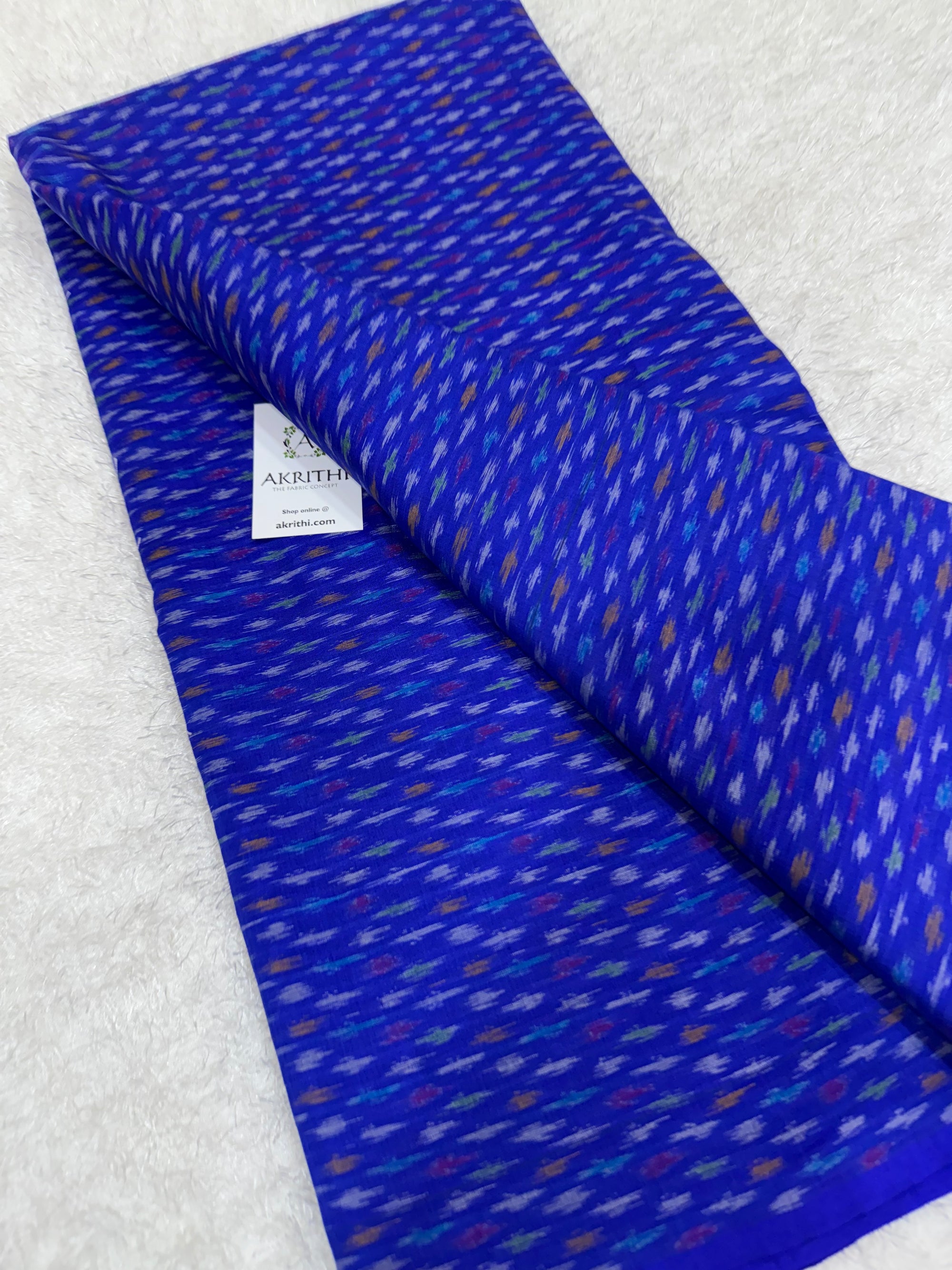 Handwoven Ikat pure silk with mercerised cotton