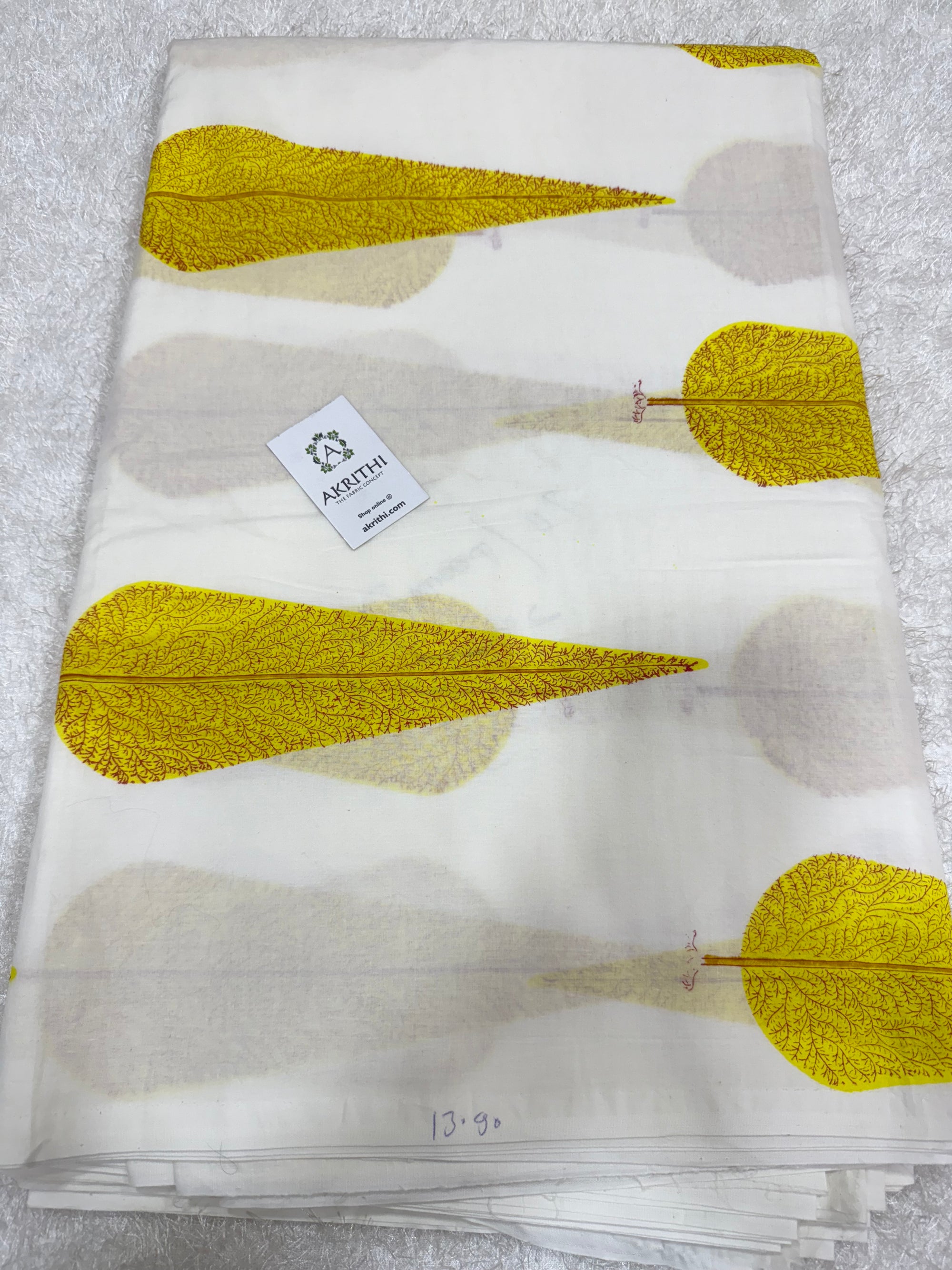 Hand block pure Mul cotton fabric