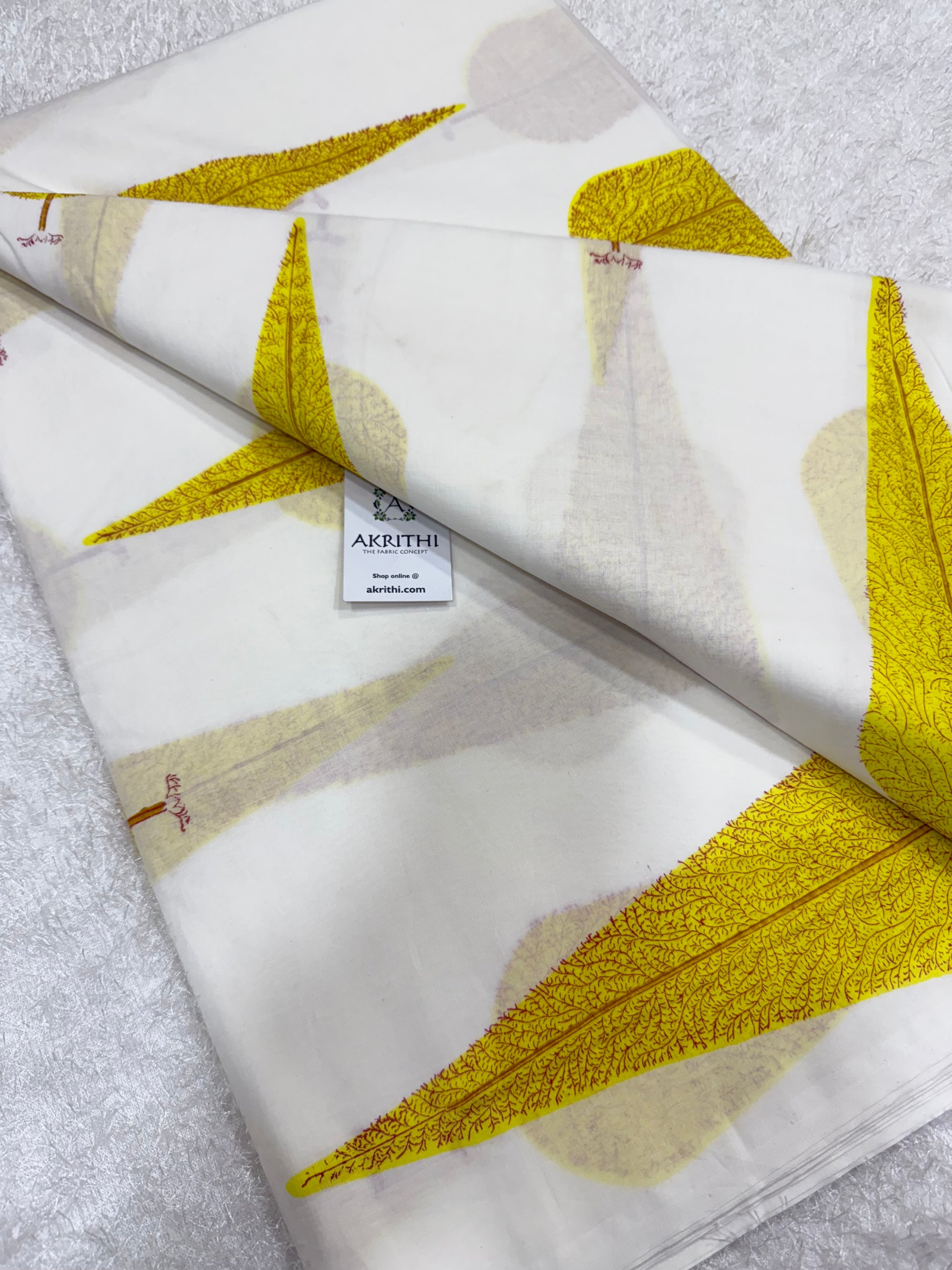 Hand block pure Mul cotton fabric
