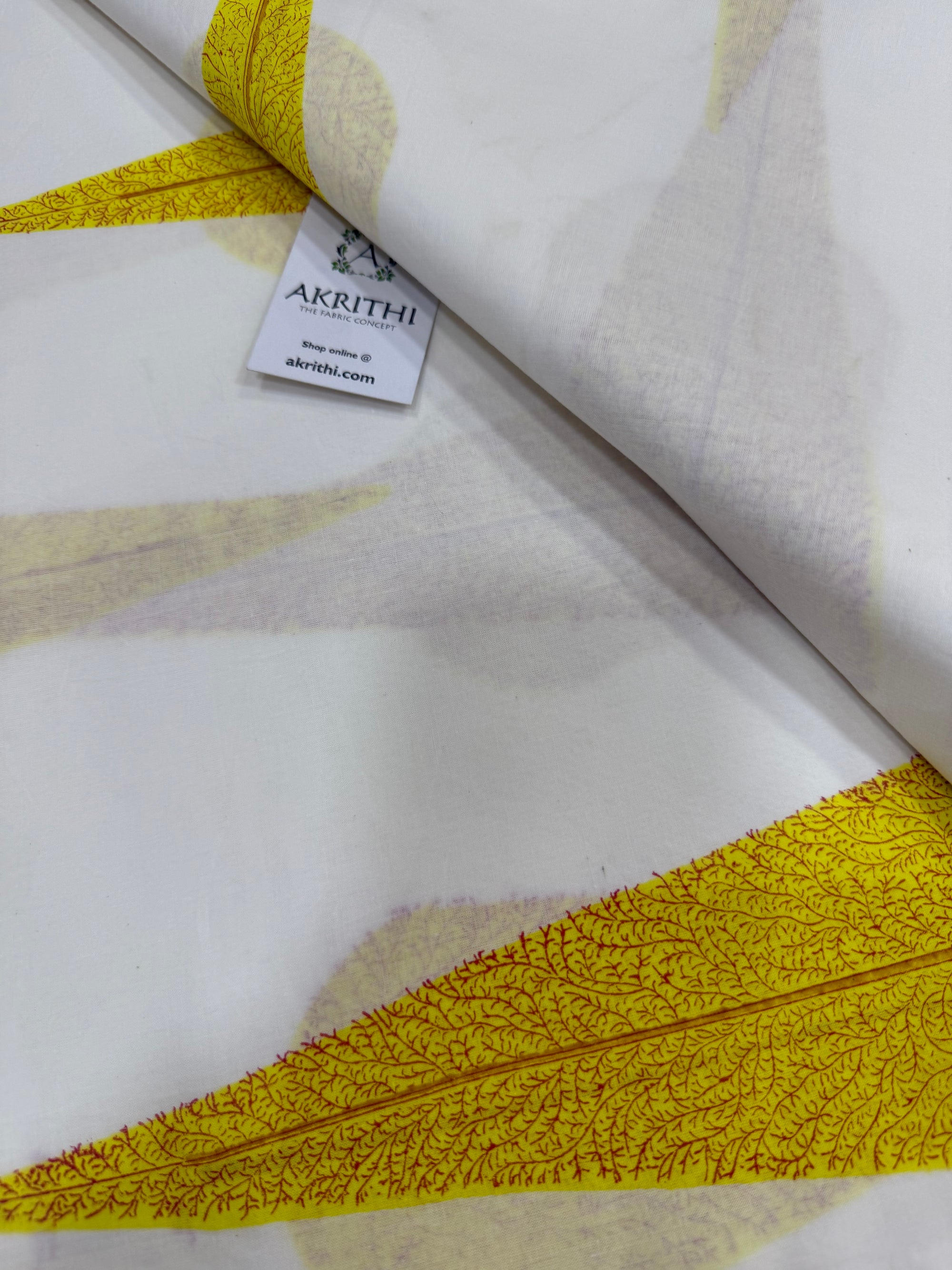 Hand block pure Mul cotton fabric