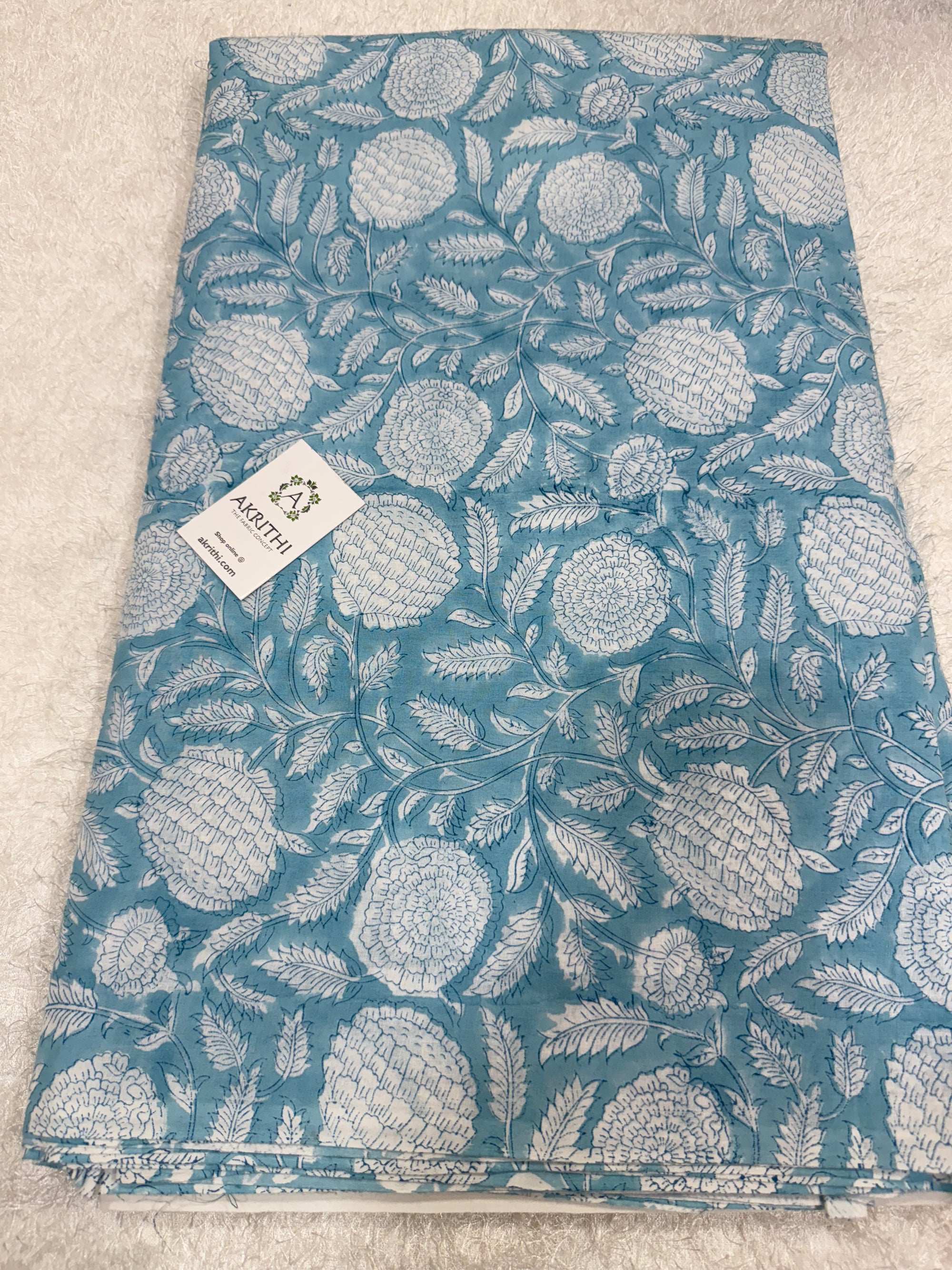 Hand block pure Mul cotton fabric