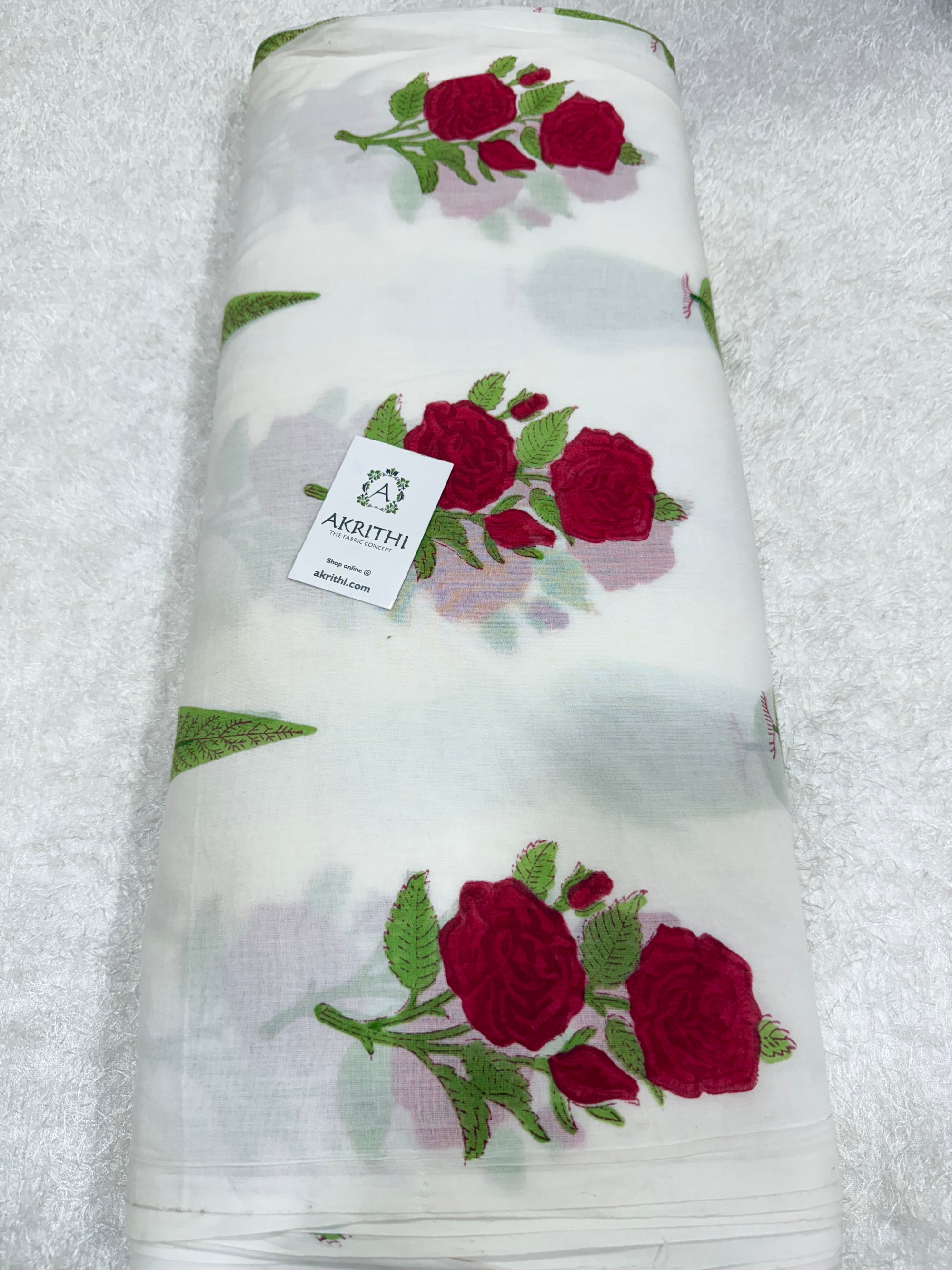 Hand block pure Mul cotton fabric