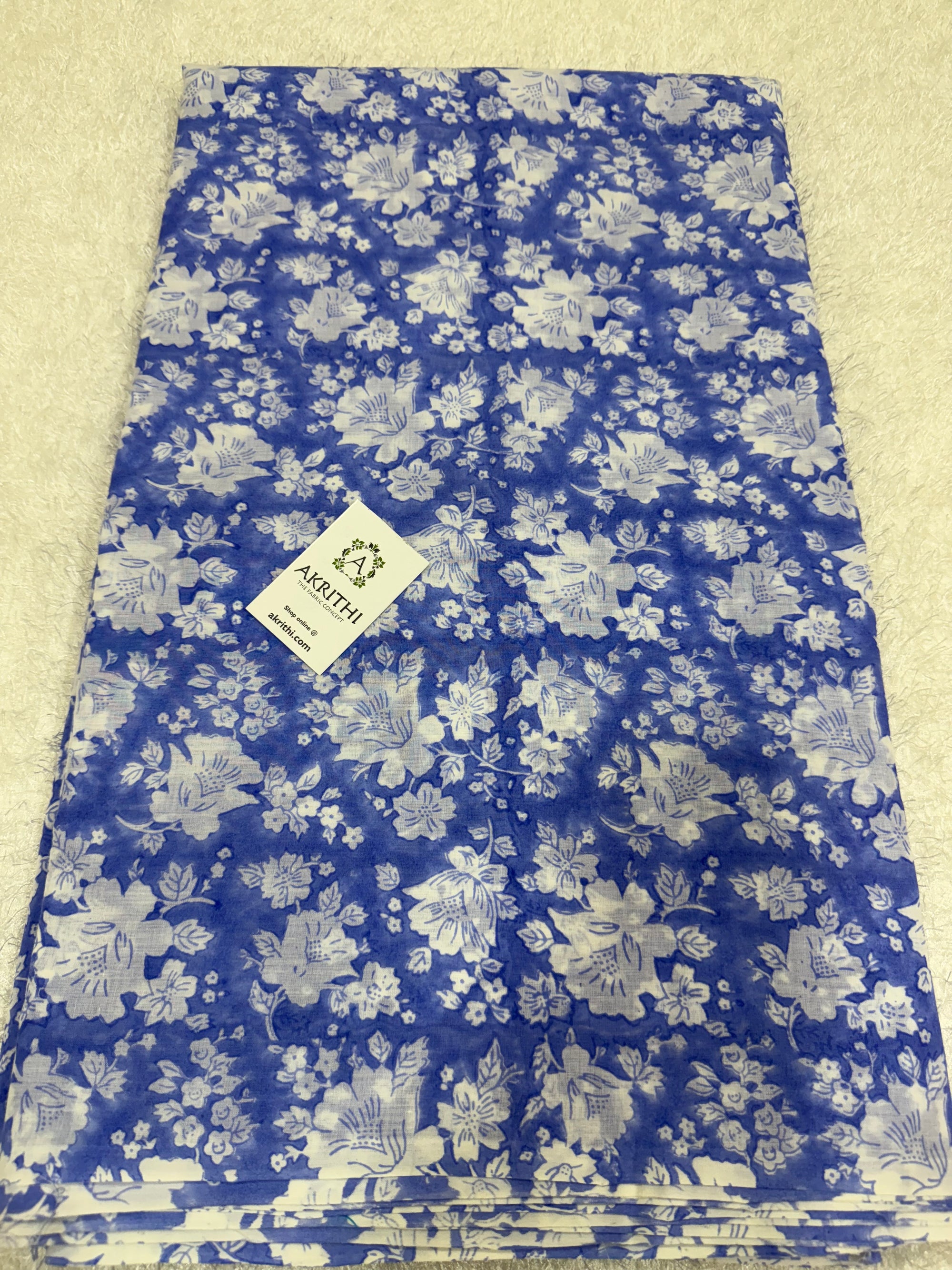 Hand block pure Mul cotton fabric