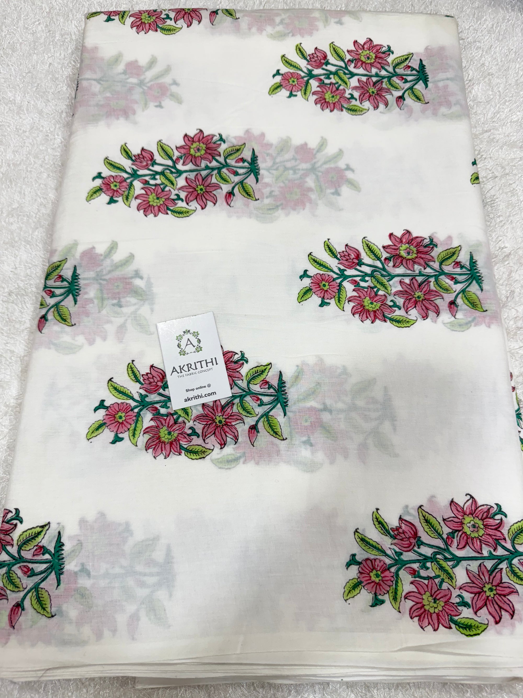 Hand block pure Mul cotton fabric