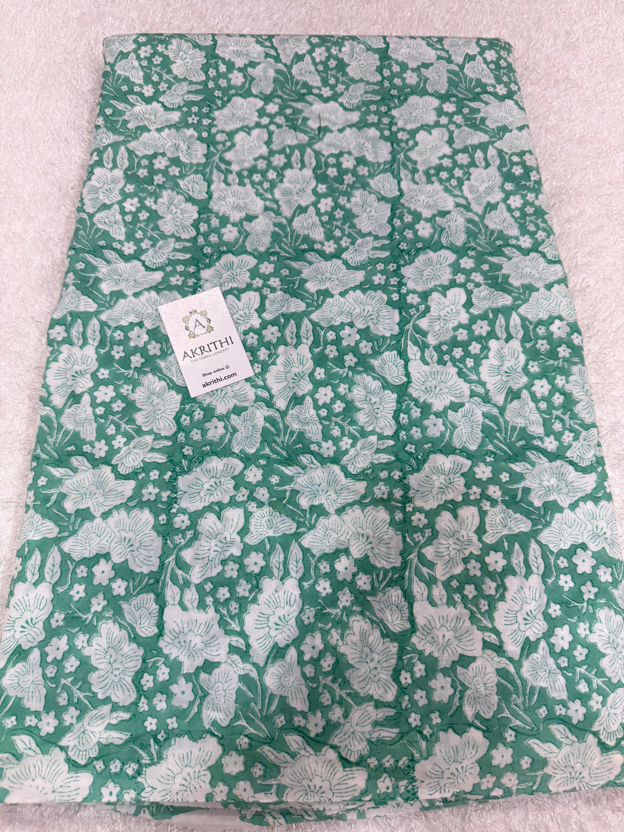 Hand block pure Mul cotton fabric
