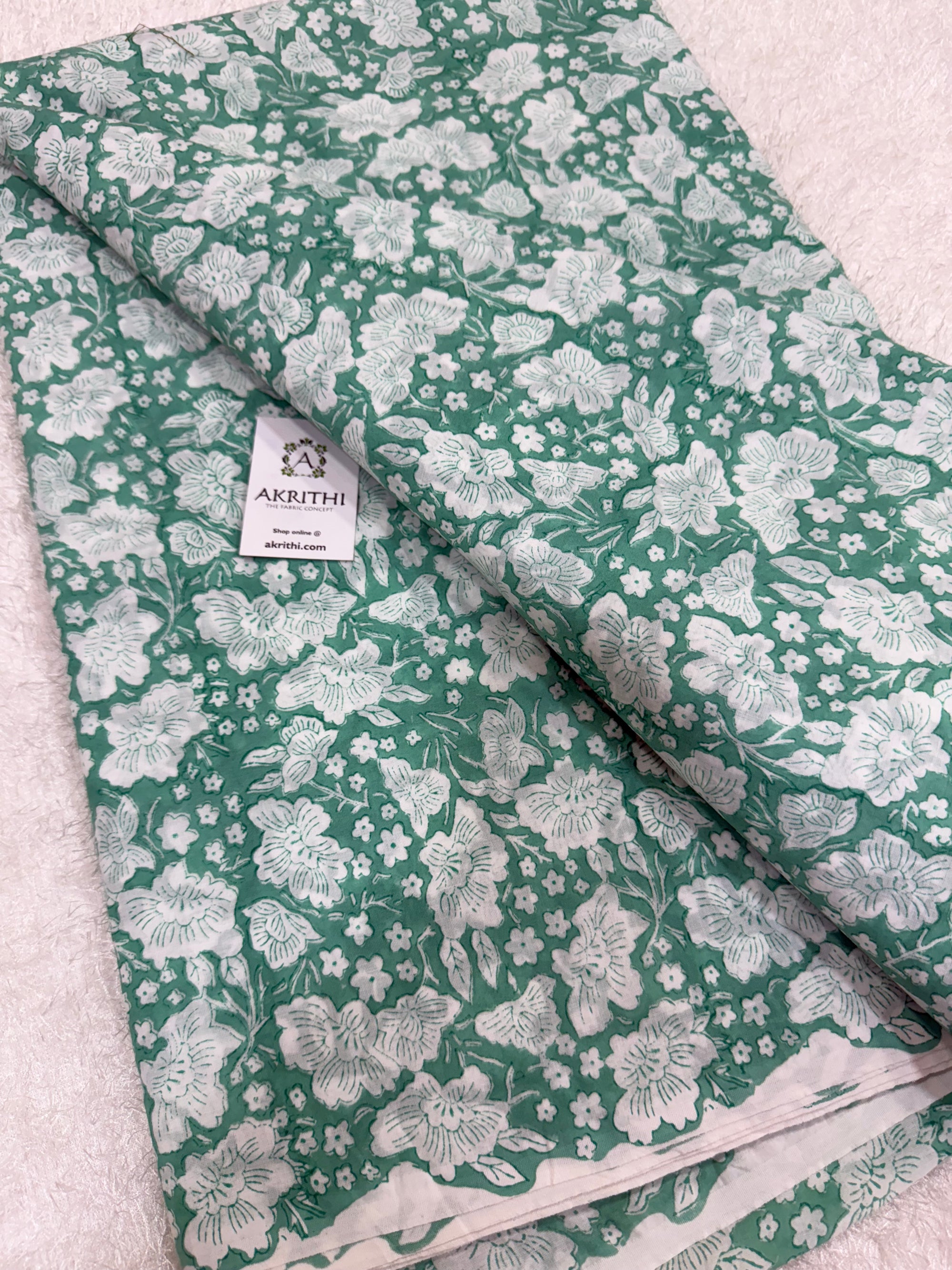 Hand block pure Mul cotton fabric