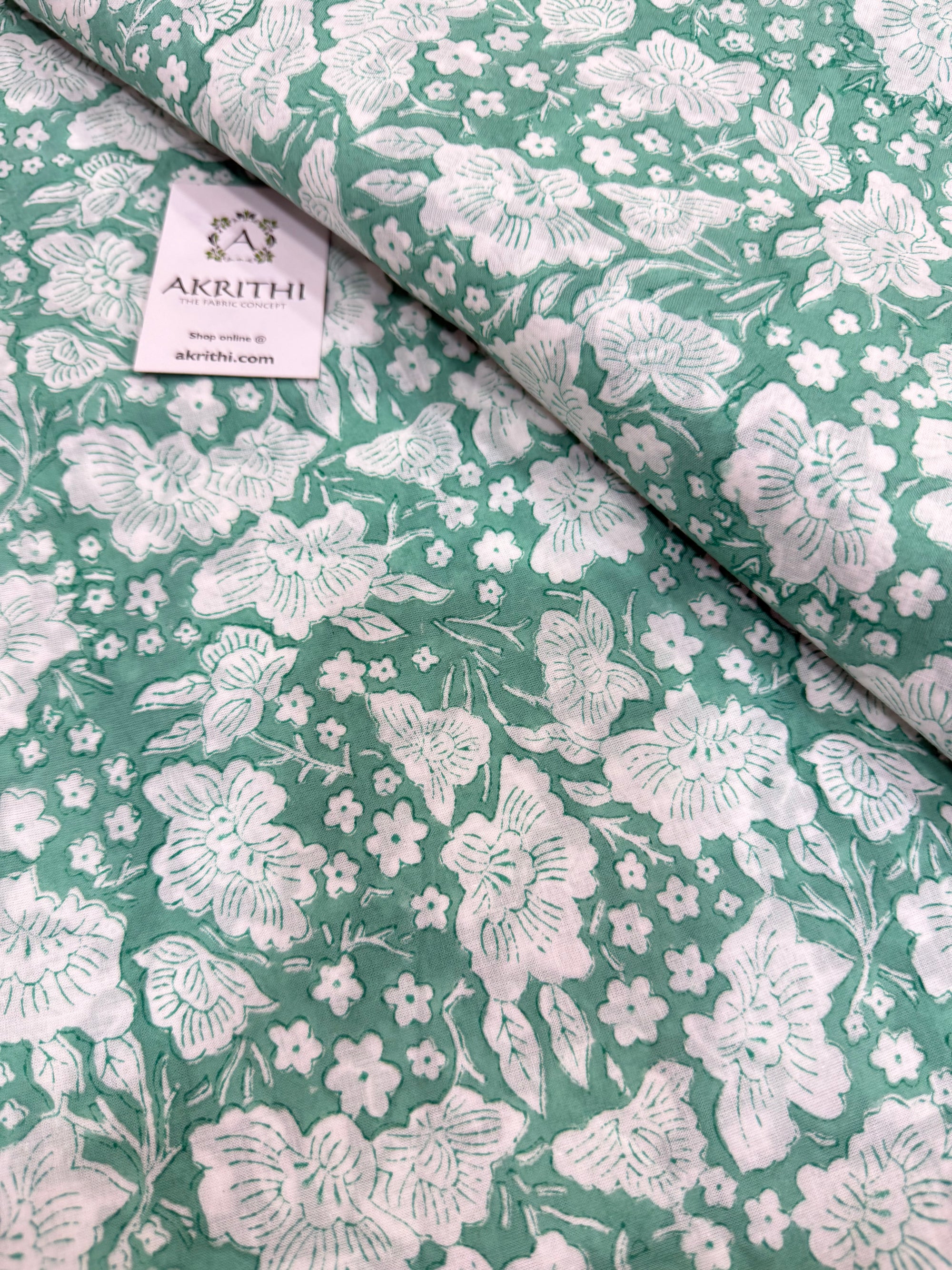 Hand block pure Mul cotton fabric