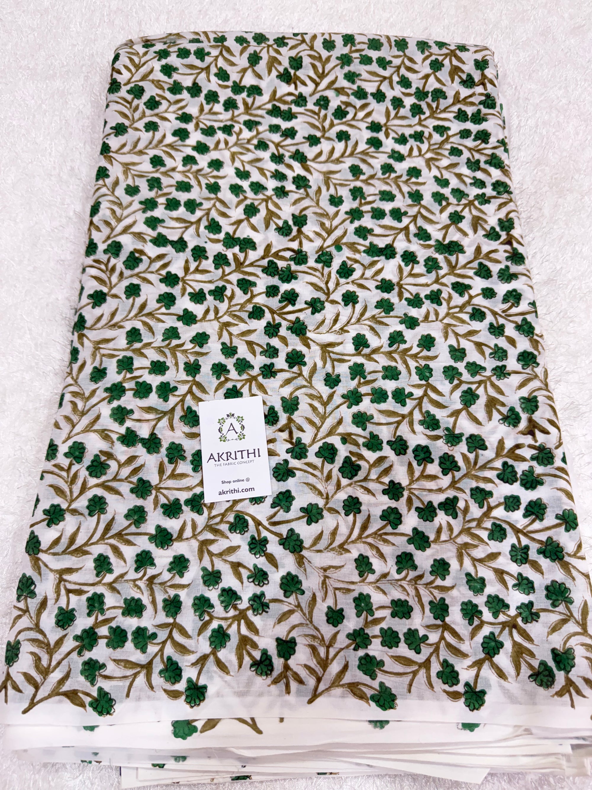 Hand block pure Mul cotton fabric