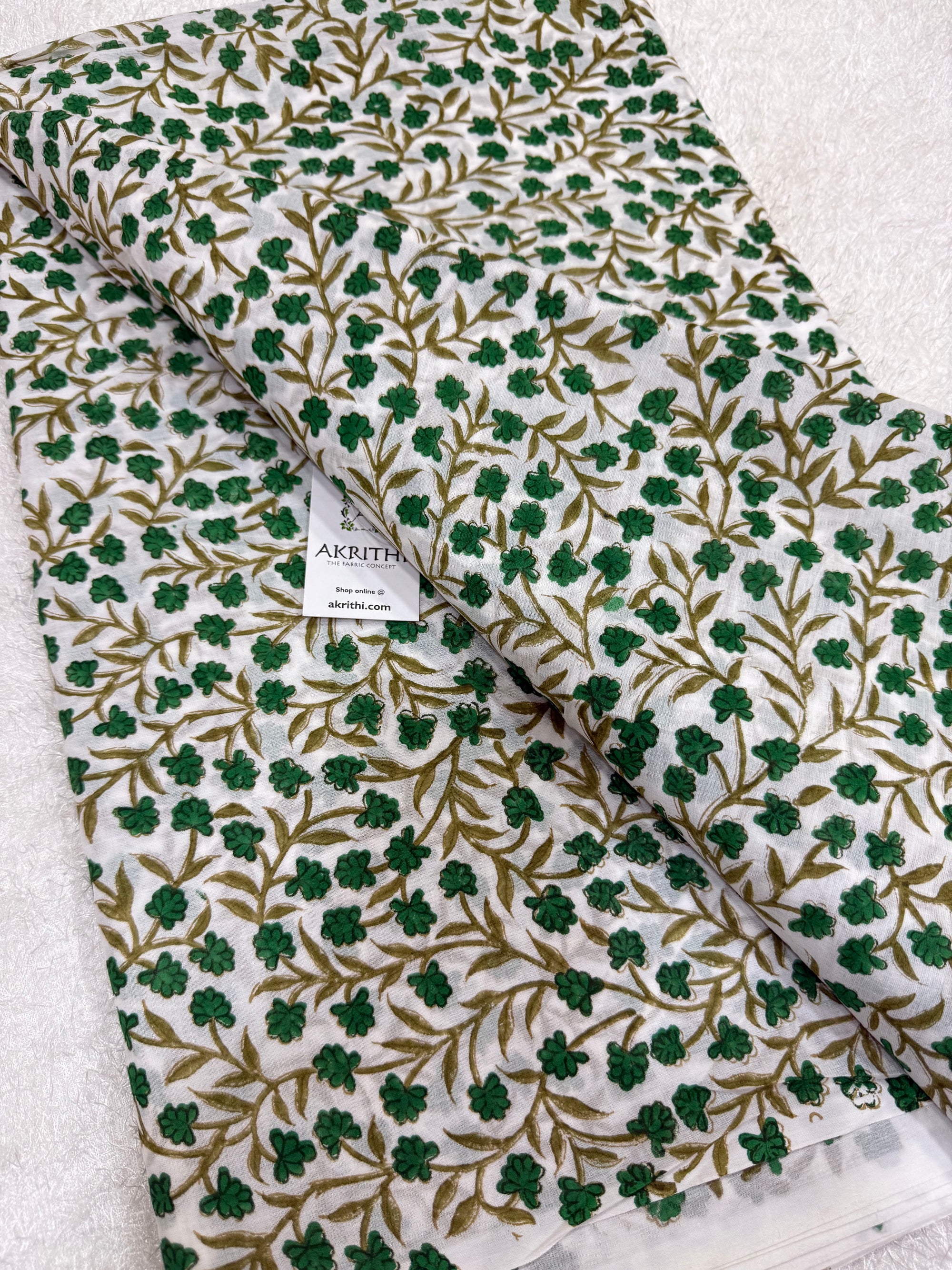 Hand block pure Mul cotton fabric