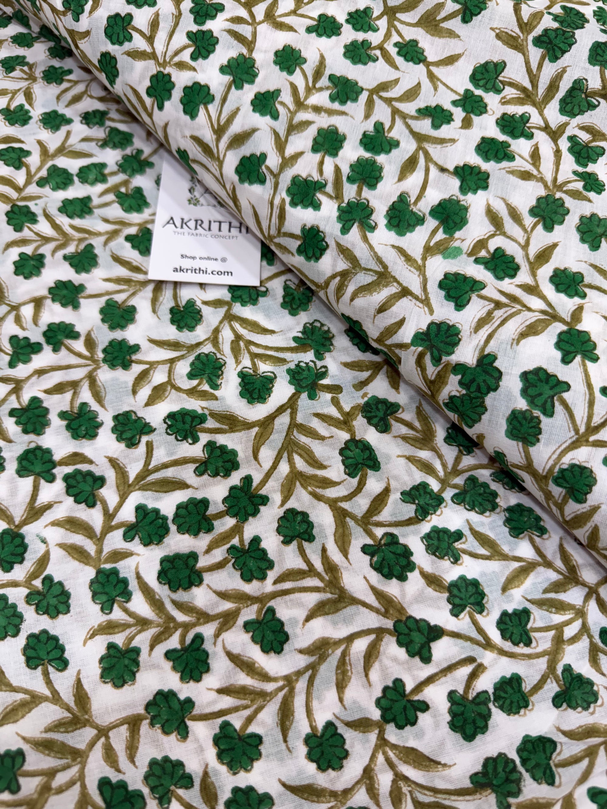 Hand block pure Mul cotton fabric