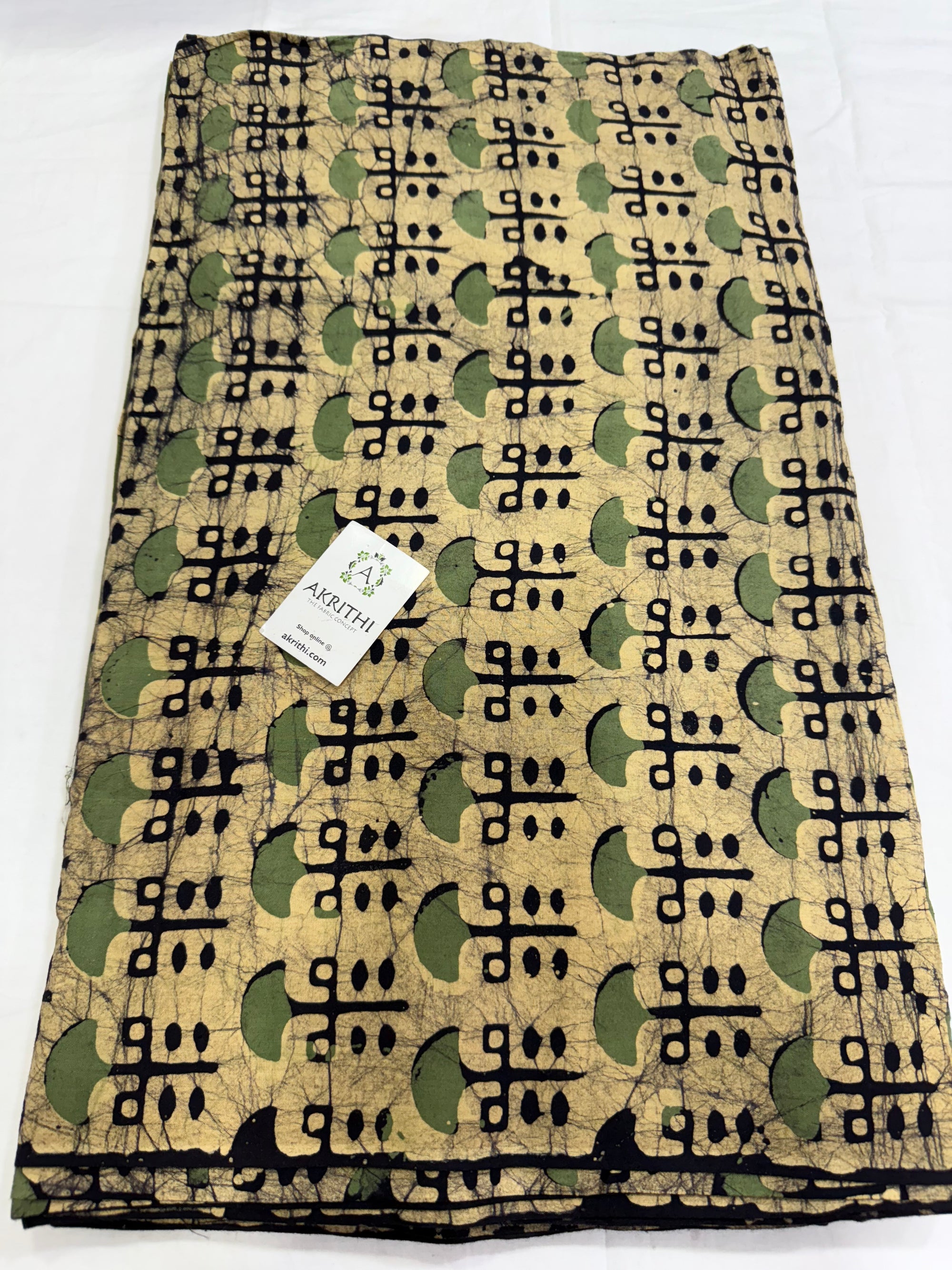 Batik printed pure cotton fabric