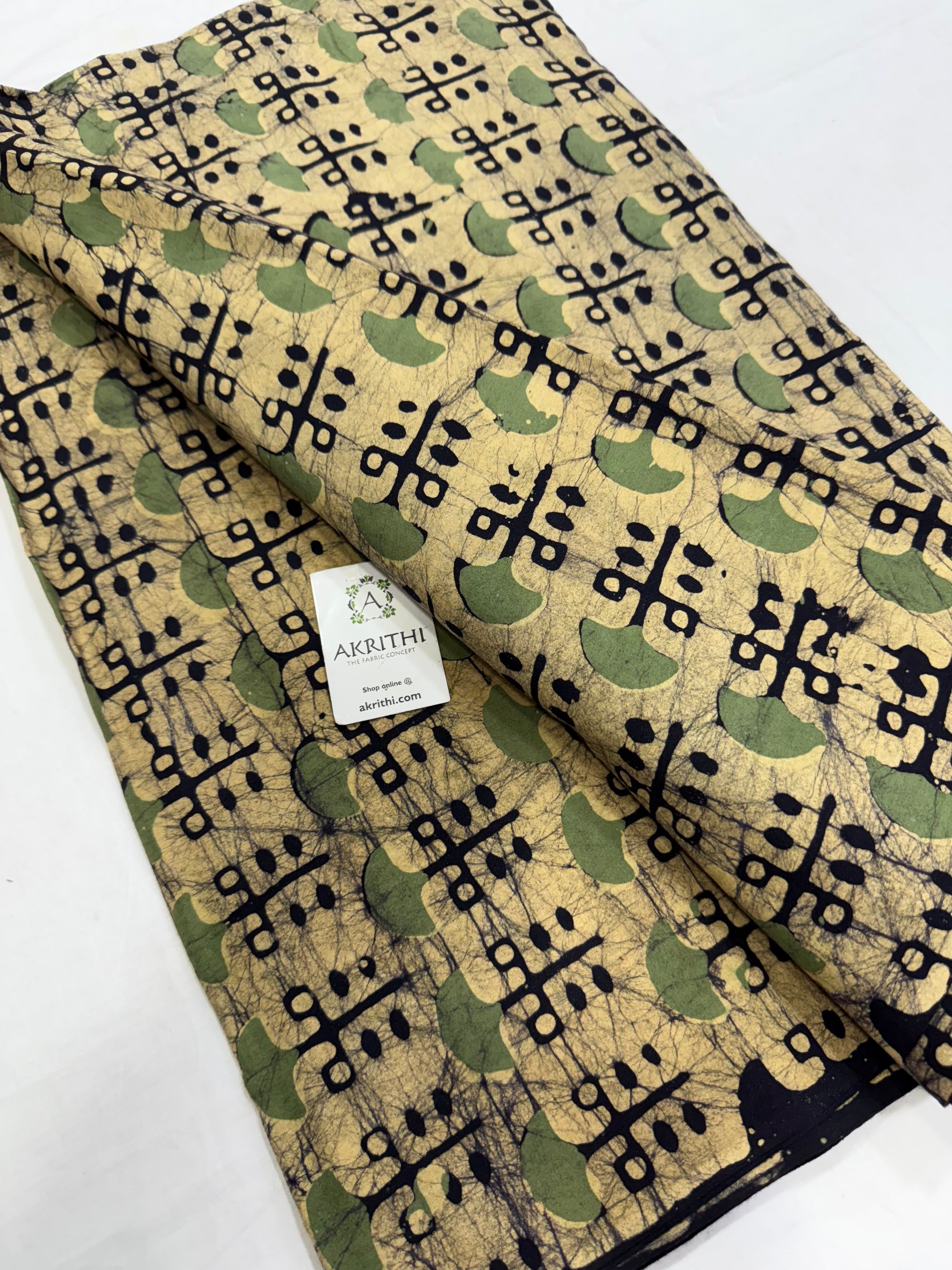 Batik printed pure cotton fabric