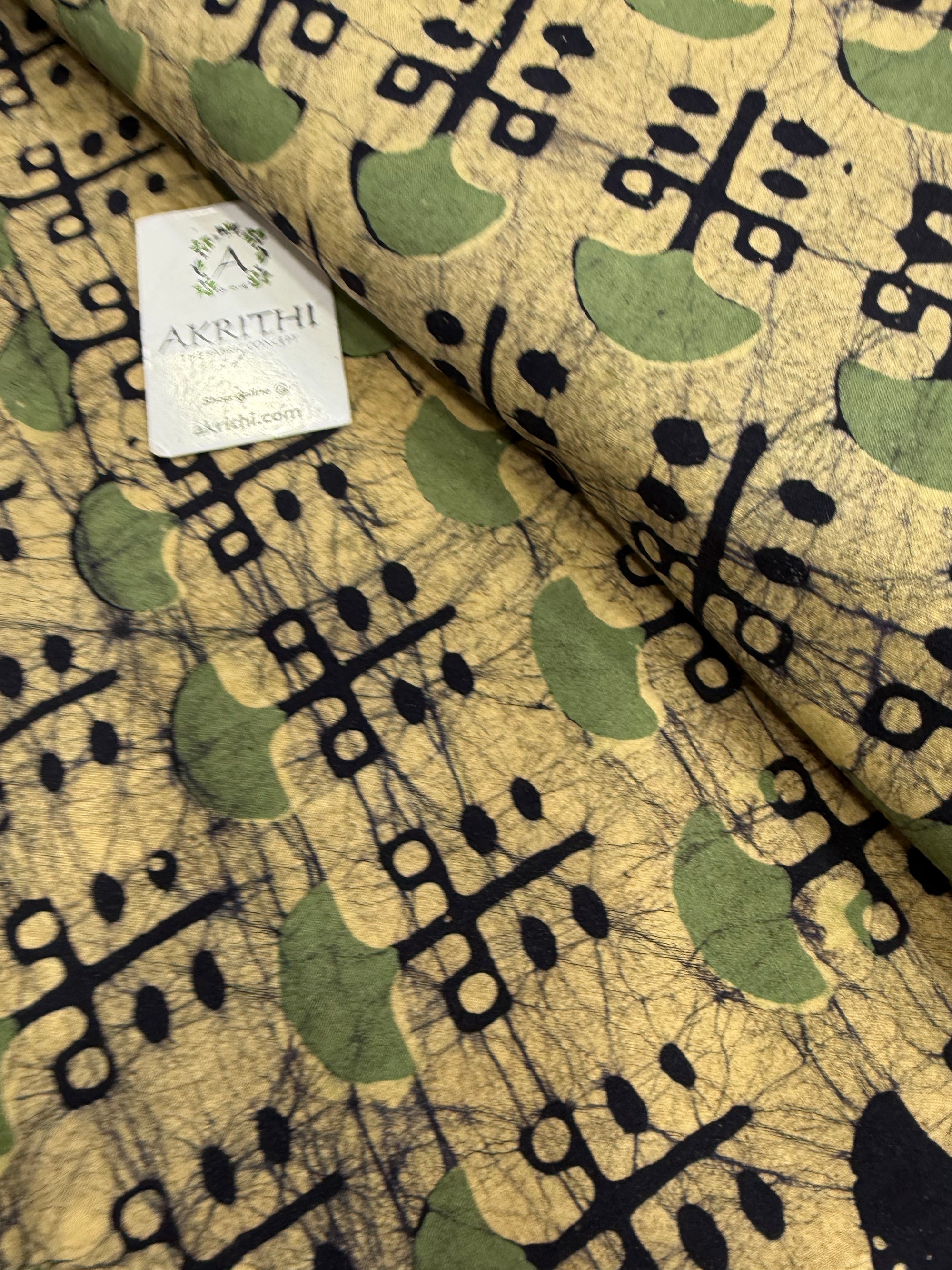 Batik printed pure cotton fabric